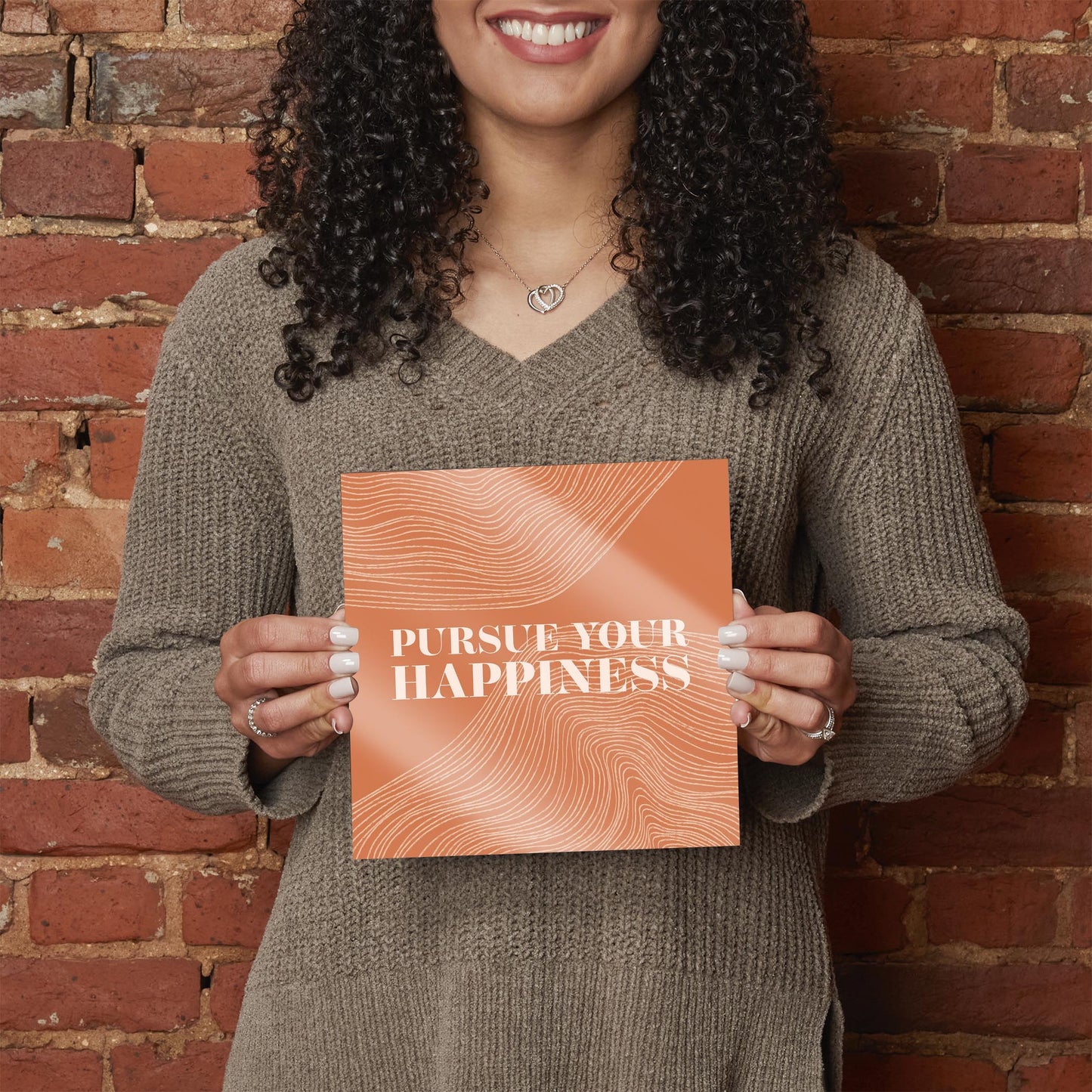 Modern Minimalist Pennsylvania Happiness Quip | Hi-Def Glass Art | Eaches | Min 2