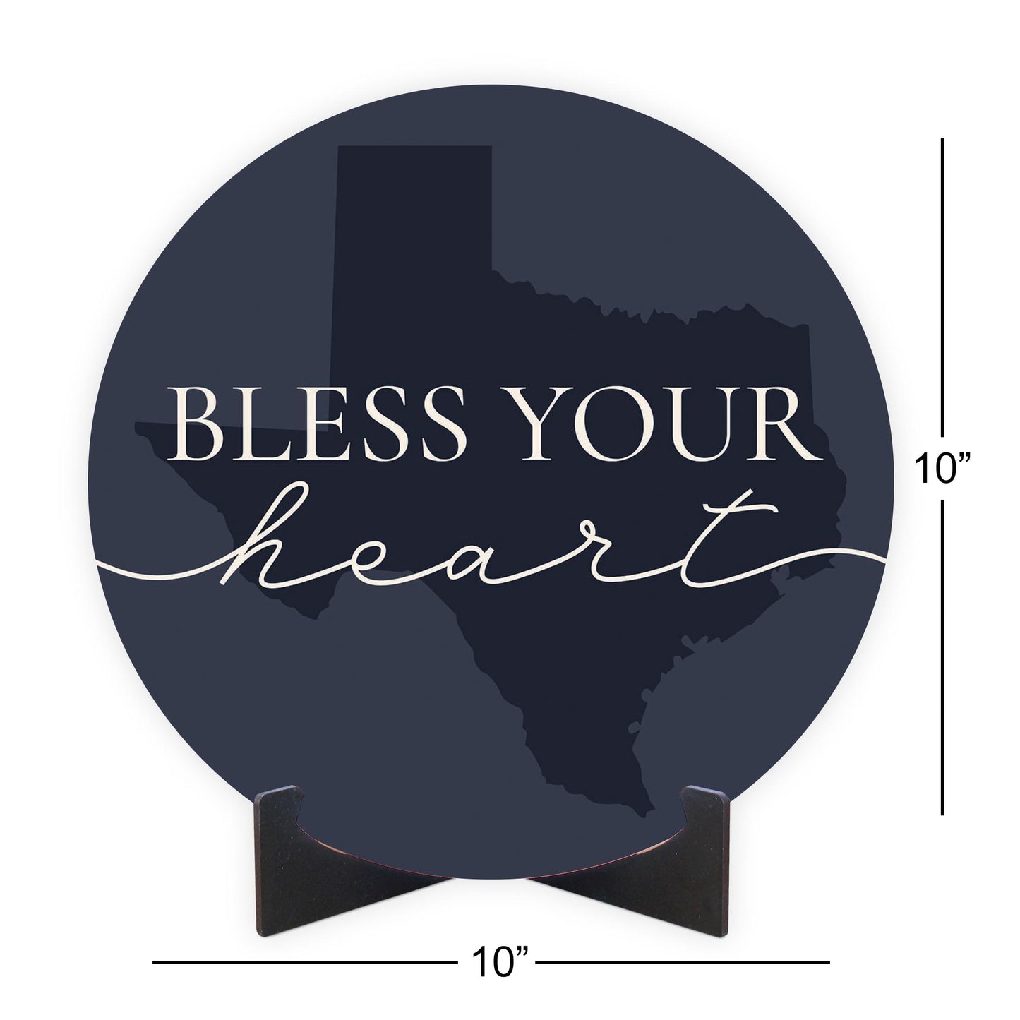 Modern Minimalist Texas Bless Your Heart | Wood Sign | Eaches | Min 1