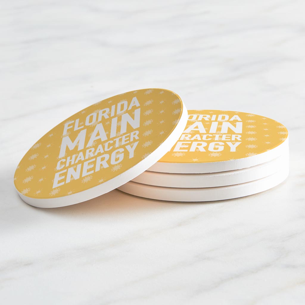 Florida Main Character Energy| Absorbent Coasters | Set of 4 | Min 2