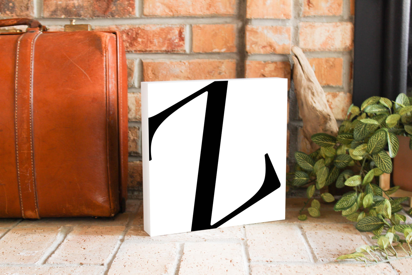 Minimal Monogram Z | Wood Block | Eaches | Min 2