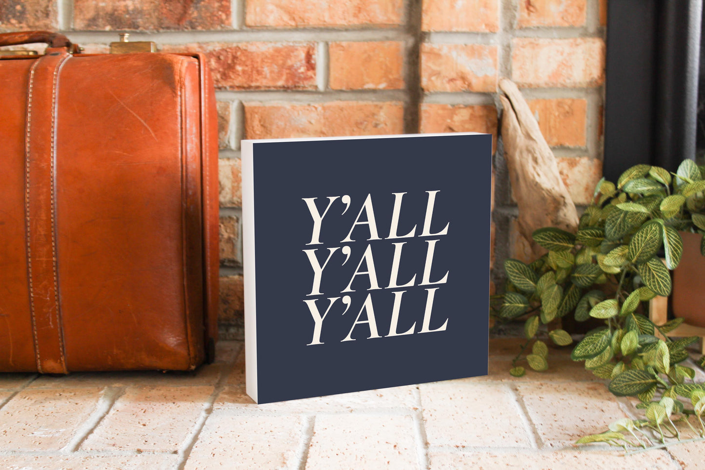 Modern Minimalist Texas Yall | Wood Block | Eaches | Min 2