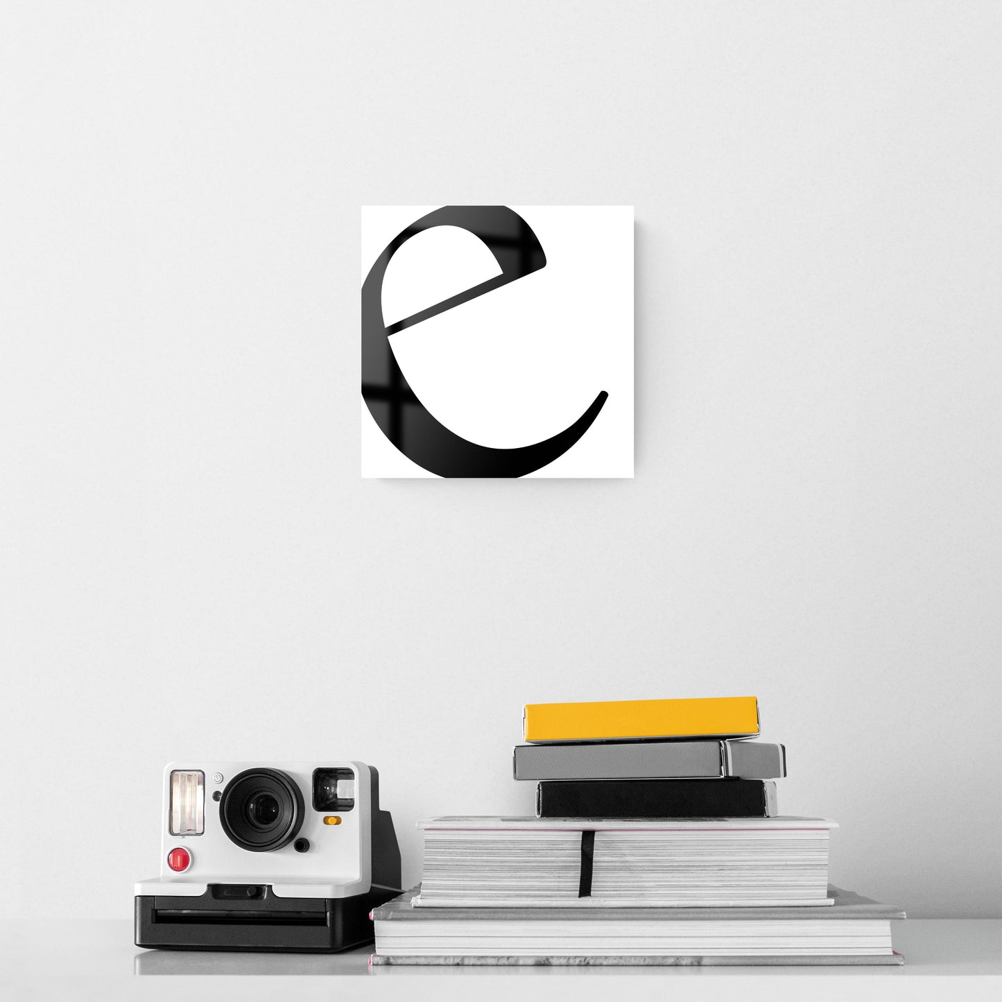 Minimal Monogram E | Hi-Def Glass Art | Eaches | Min 2