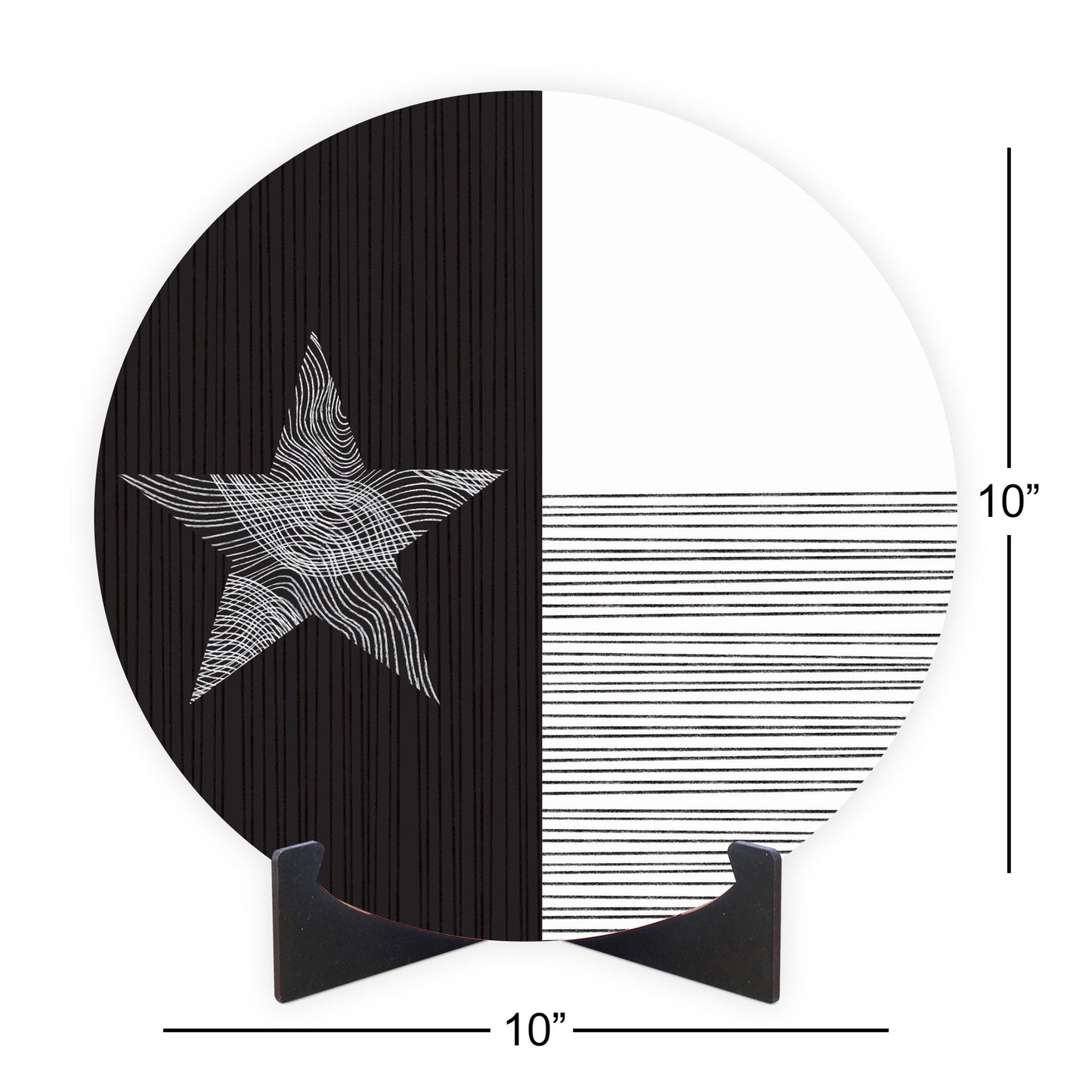 Modern Texas State Flag Abstract Lines | Wood Sign | Eaches | Min 1