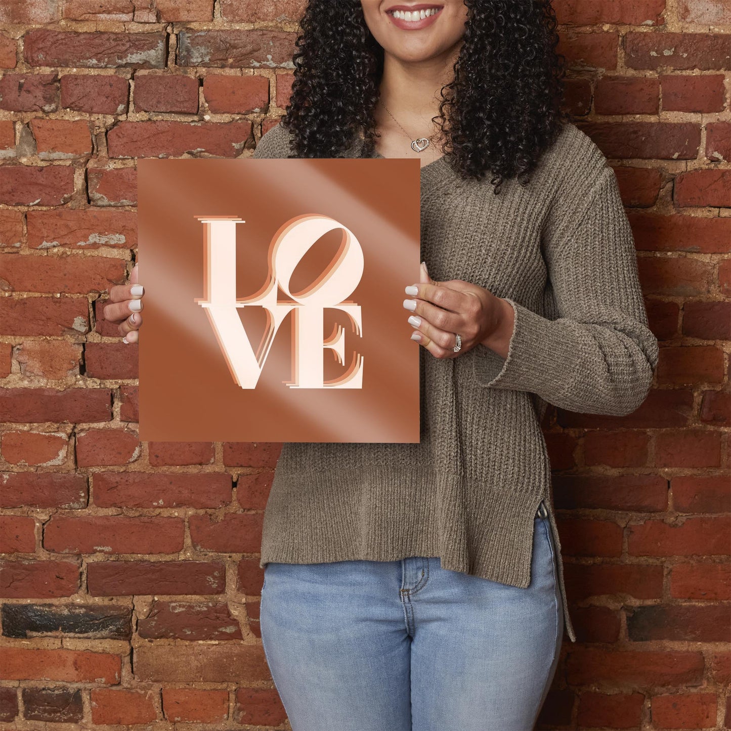 Modern Minimalist Pennsylvania Love Dark | Hi-Def Glass Art | Eaches | Min 1