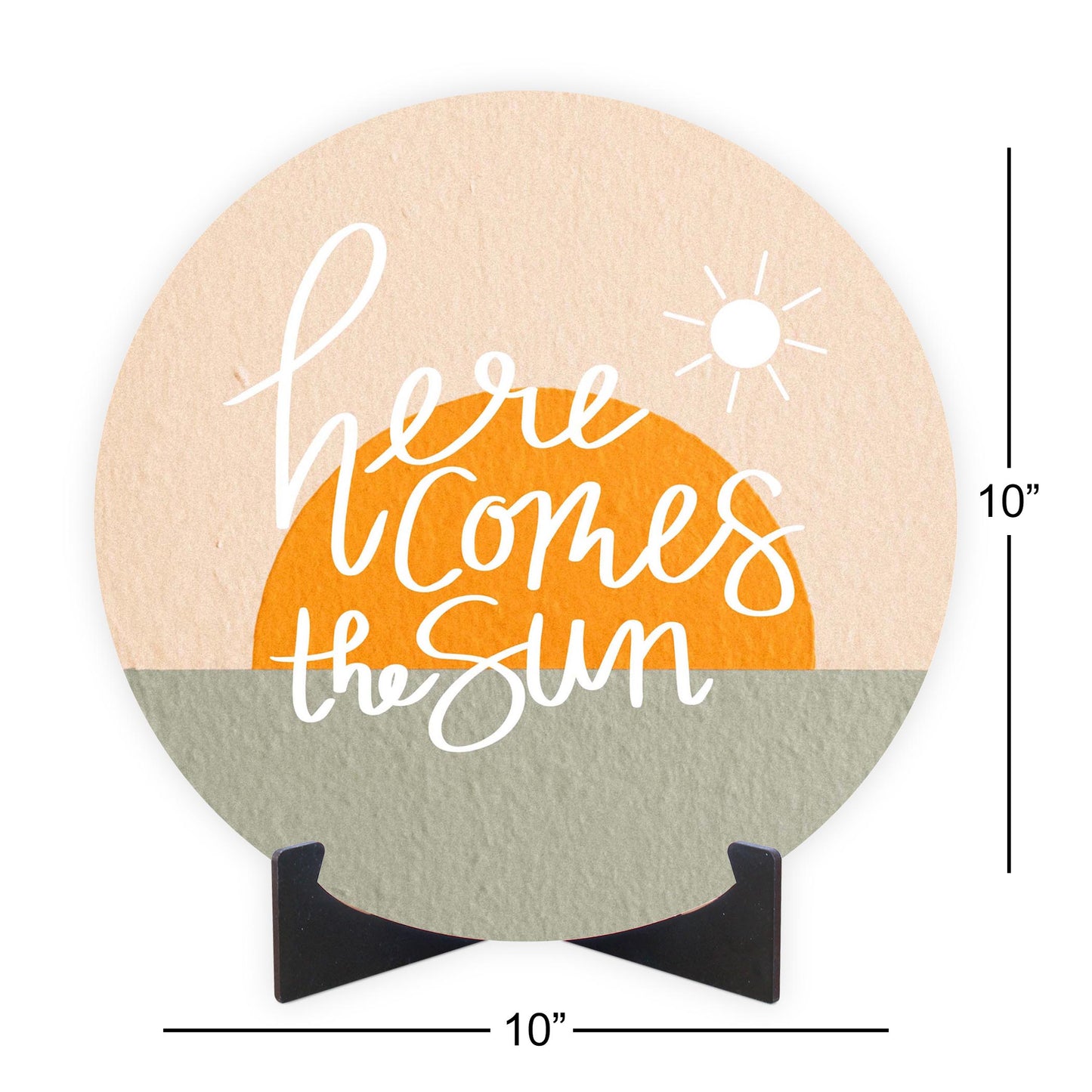 Here Comes The Sun Texture | Wood Sign | Eaches | Min 1
