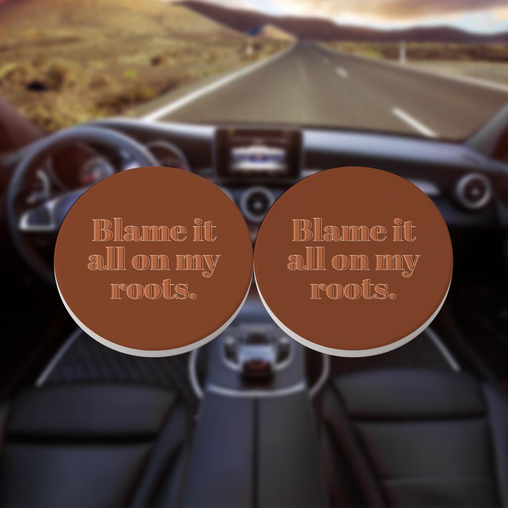 Modern Minimalist Arkansas Roots | Absorbent Car Coasters | Set of 2 | Min 4