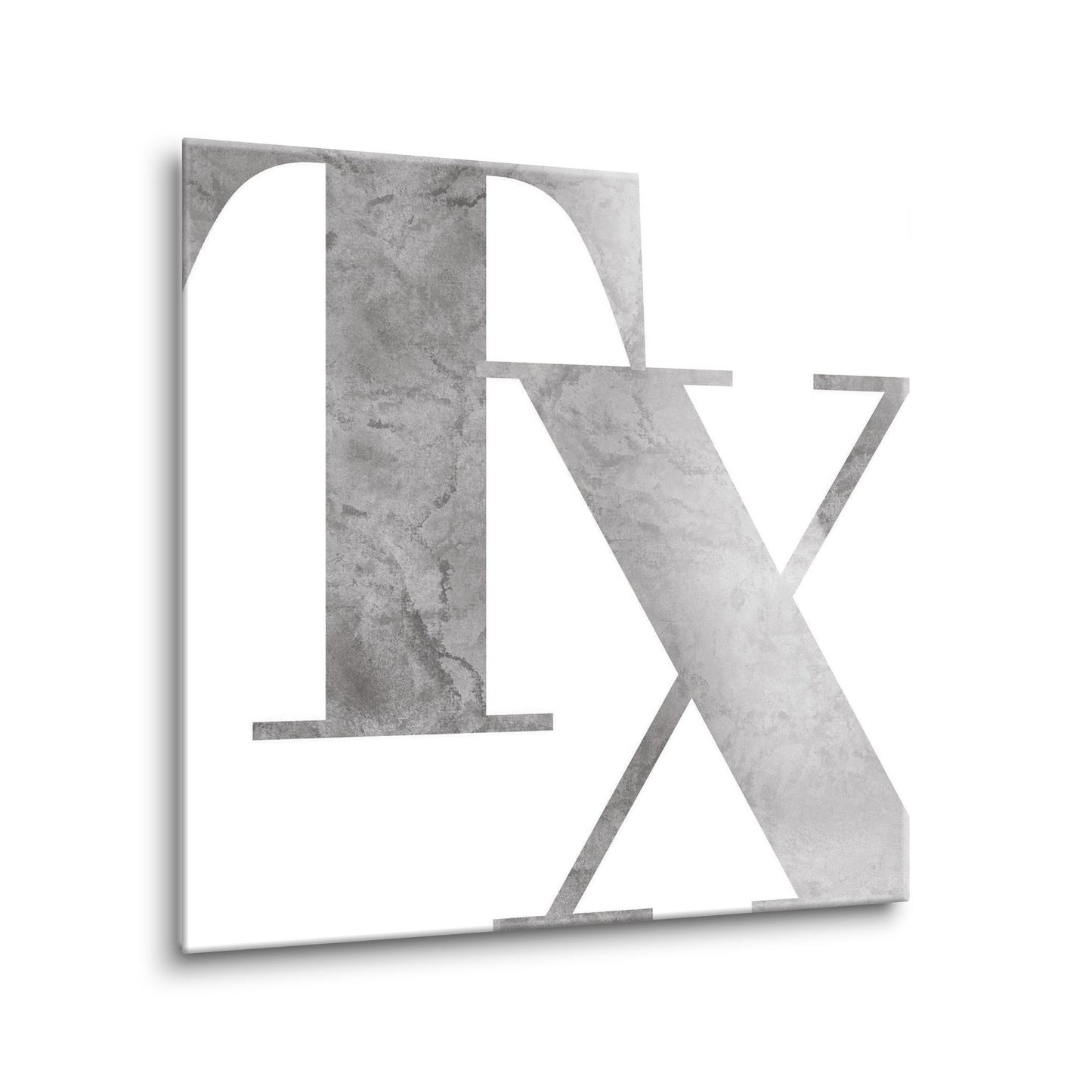Modern White Texas Initials | Hi-Def Glass Art | Eaches | Min 1