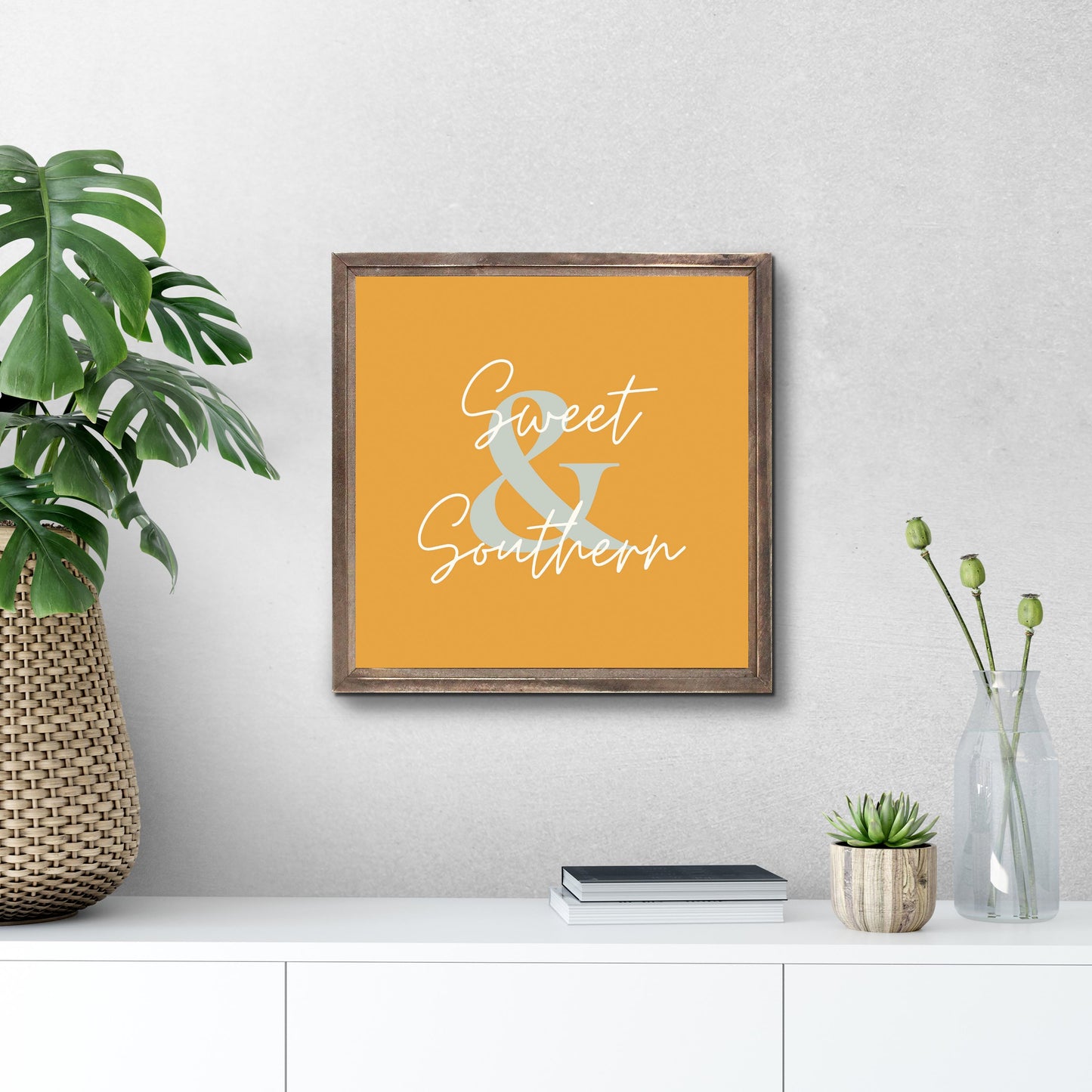 Modern Minimalist Oklahoma Sweet Southern | Wood Sign | Eaches | Min 1