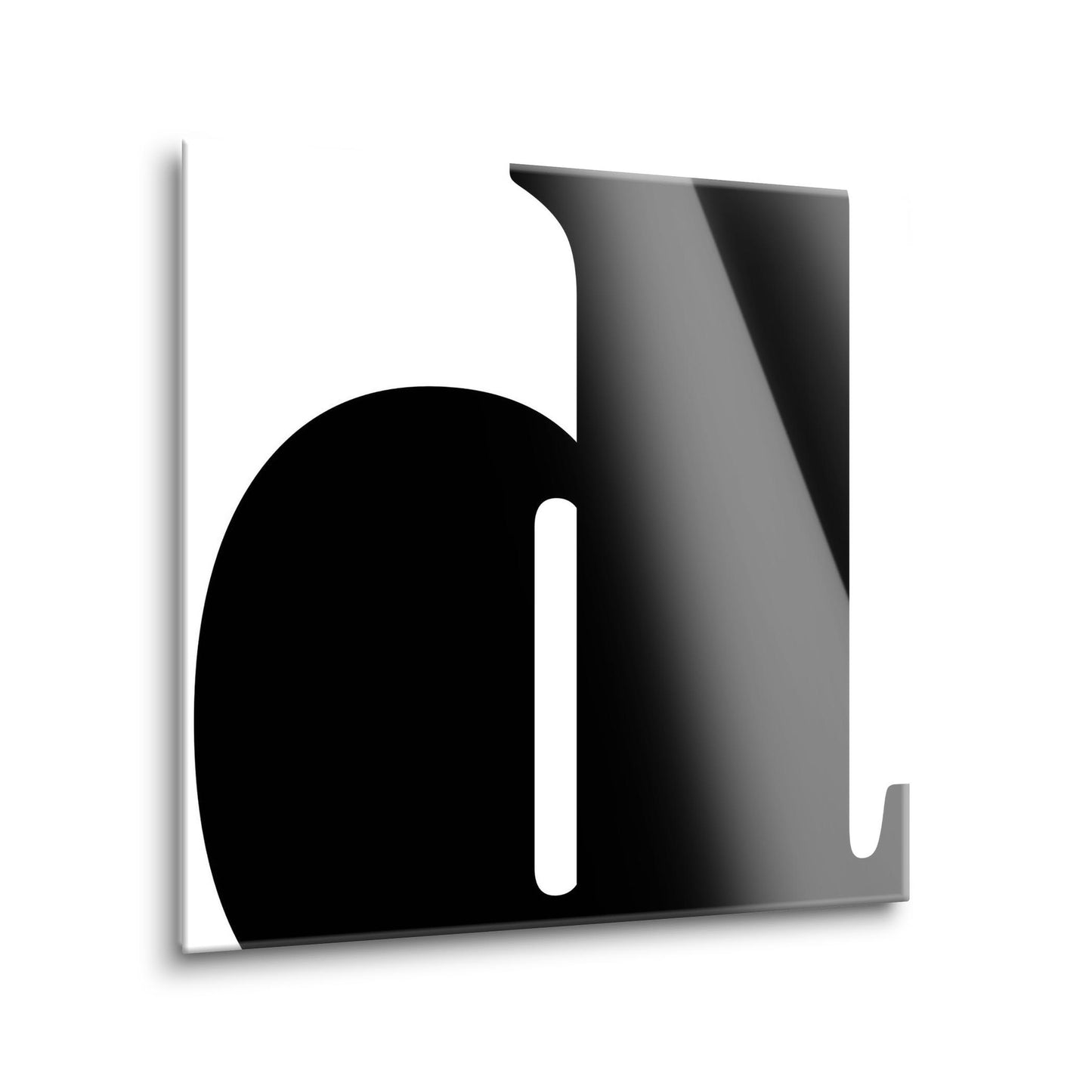 Fun Chunky Monogram D | Hi-Def Glass Art | Eaches | Min 1