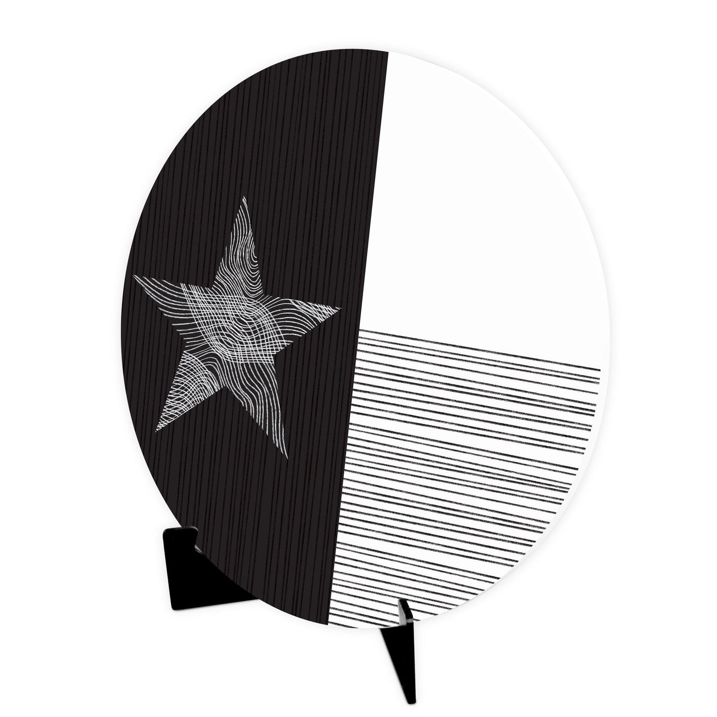 Modern Texas State Flag Abstract Lines | Wood Sign | Eaches | Min 1