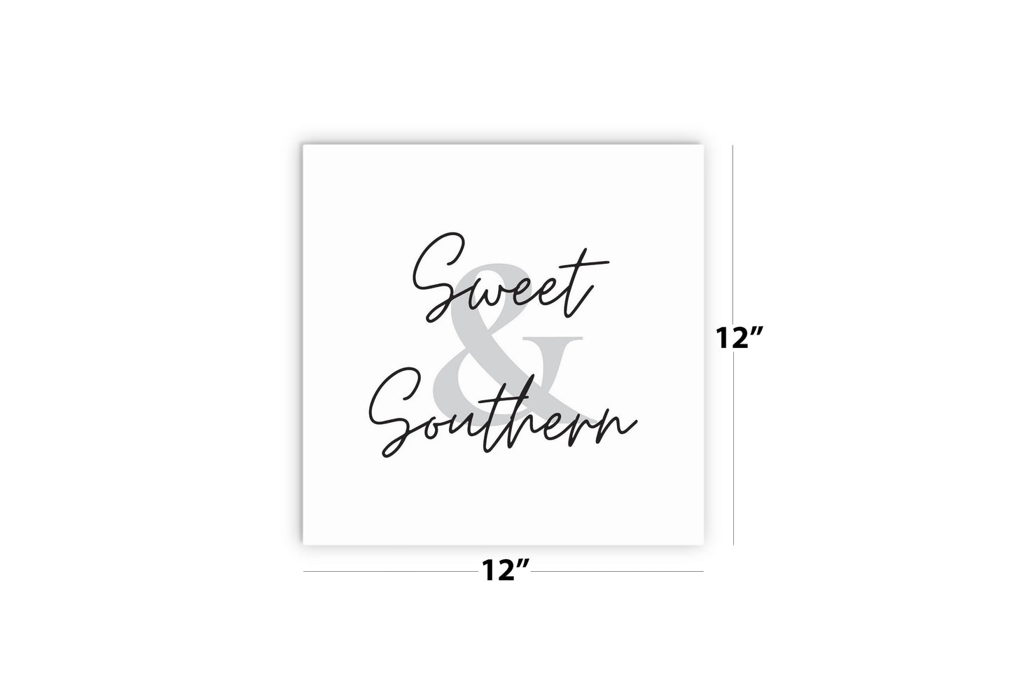 Minimalistic B&W Texas Sweet Southern | Wood Sign | Eaches | Min 2