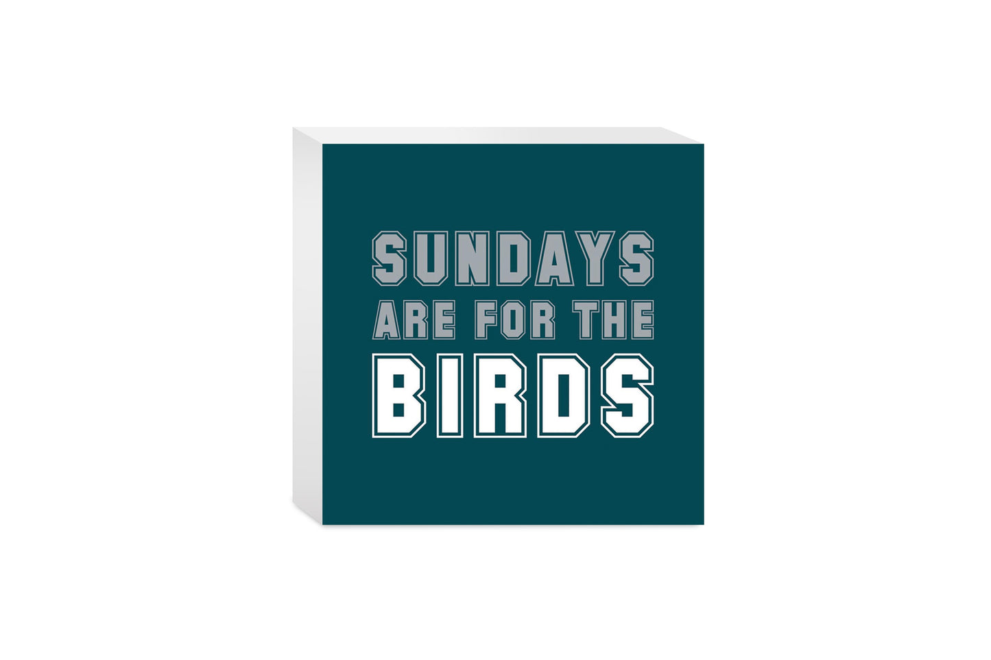 Modern Minimalist Pennsylvania Bird Sundays | Wood Block | Eaches | Min 4