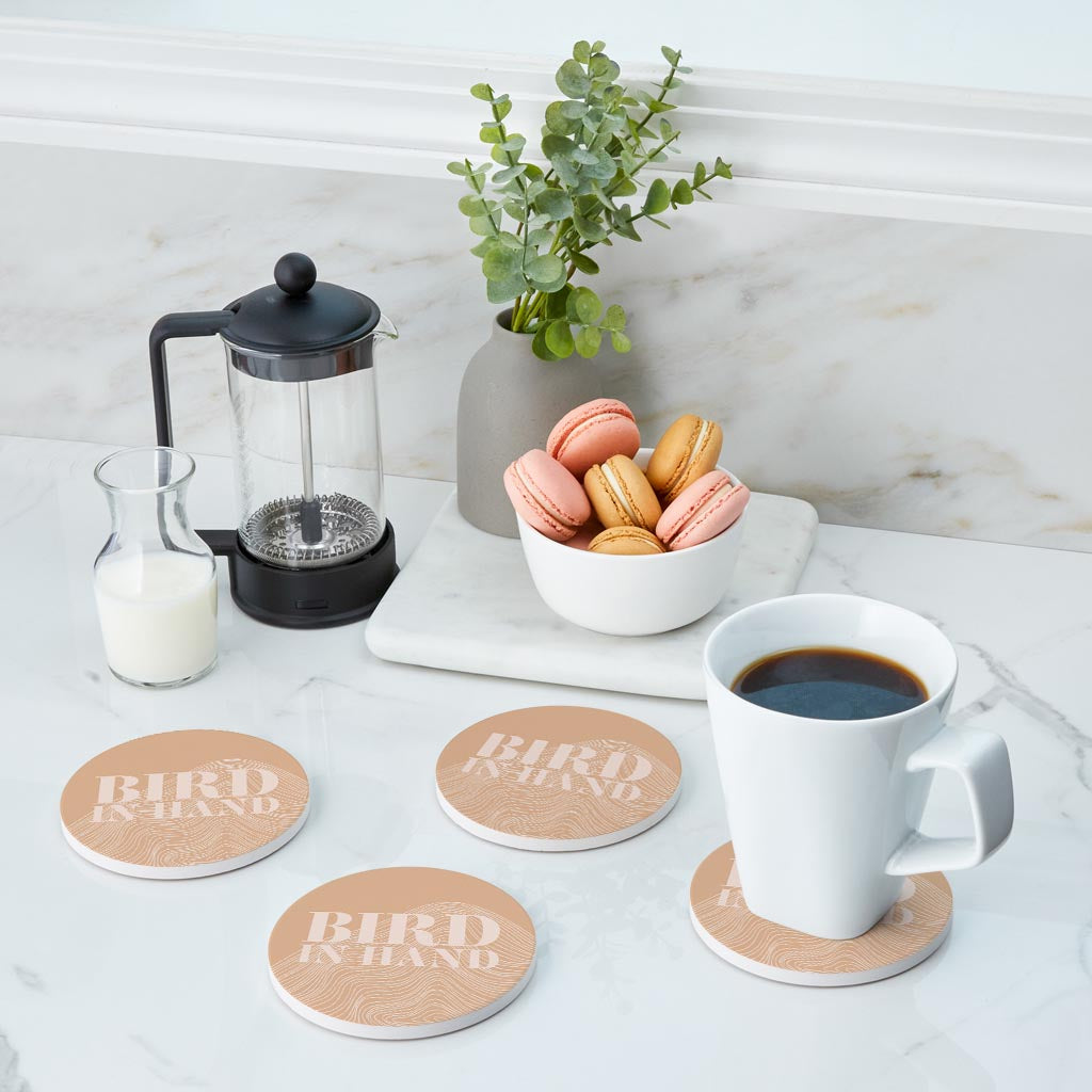 Modern Minimalist Pennsylvania Bird Quip | Absorbent Coasters | Set of 4 | Min 2
