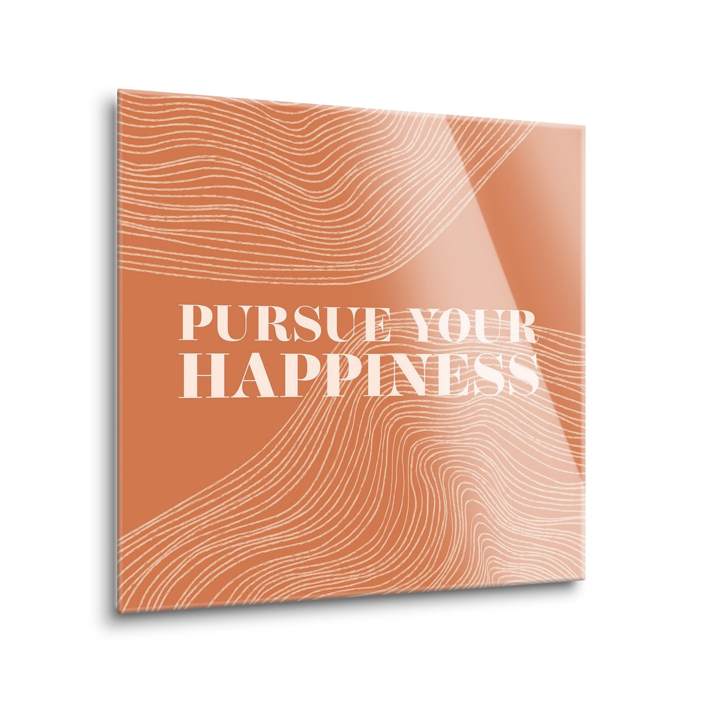 Modern Minimalist Pennsylvania Happiness Quip | Hi-Def Glass Art | Eaches | Min 2