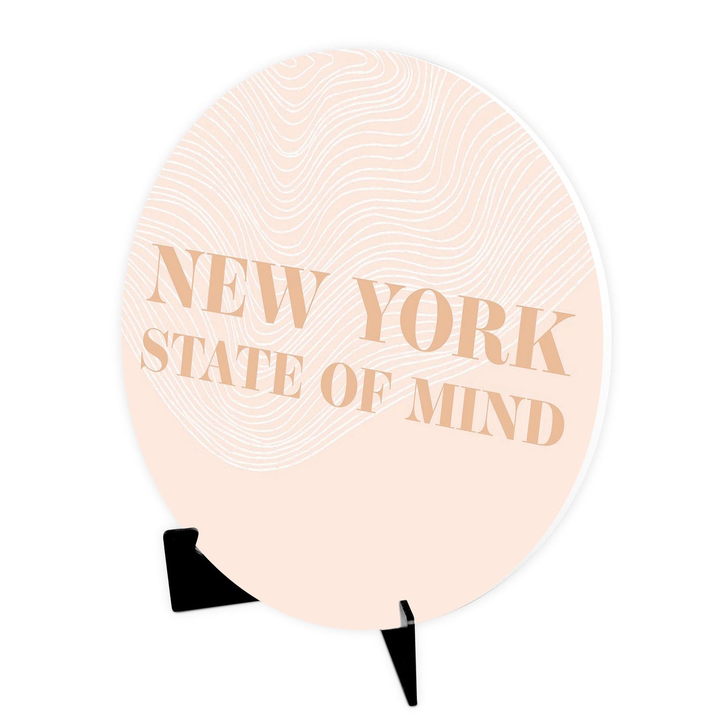 Modern Minimalist New York State Of Mind | Wood Sign | Eaches | Min 1