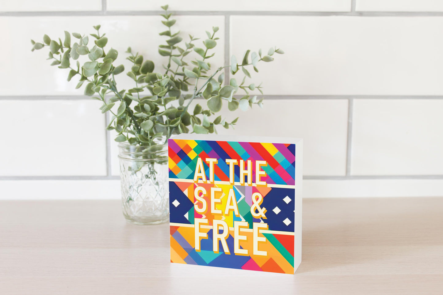 At The Sea Free | Wood Block | Eaches | Min 4