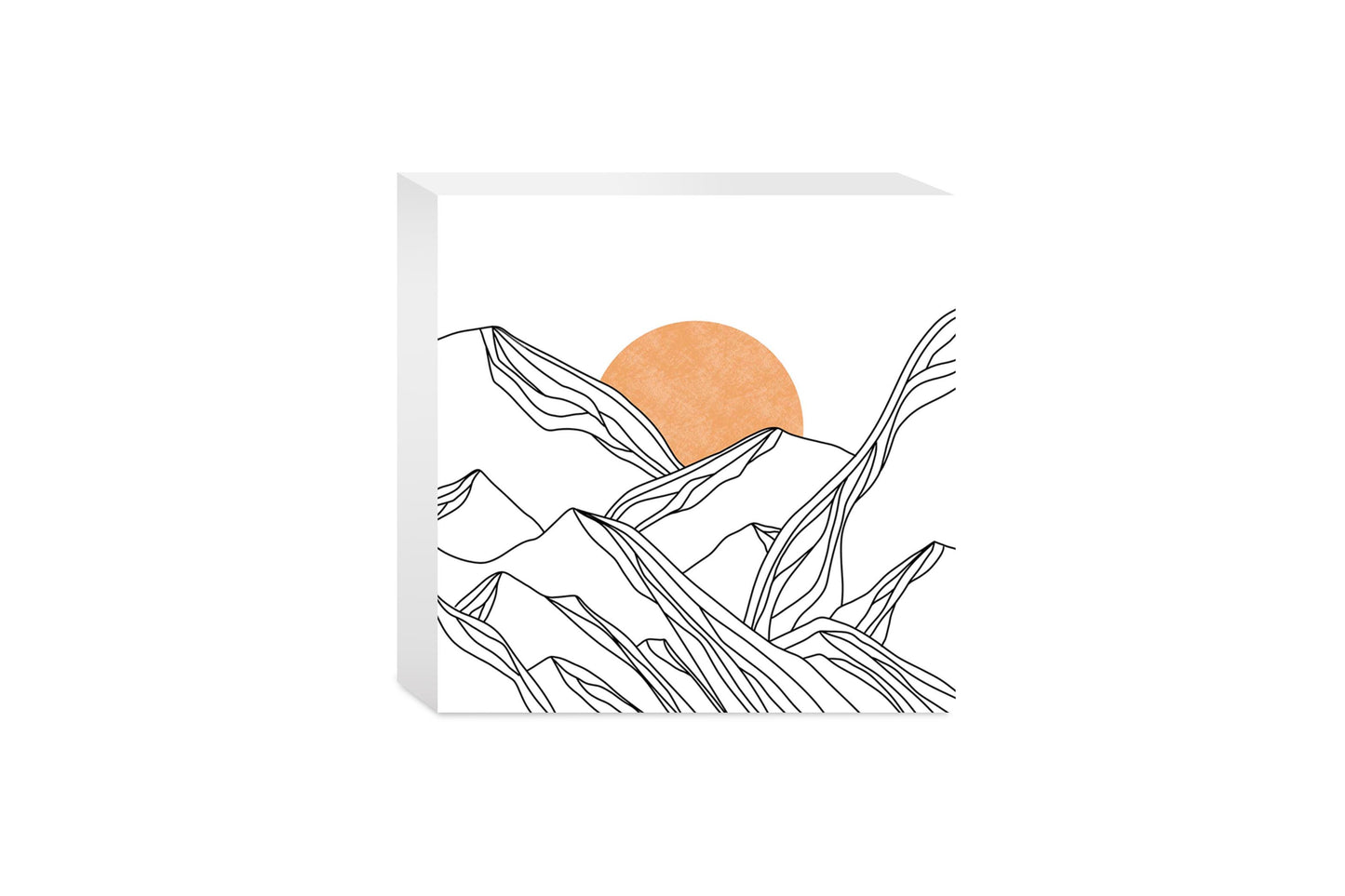 White Mountain Sun Lines | Wood Block | Eaches | Min 4