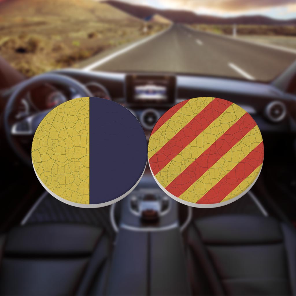 Nautical Flags | Absorbent Car Coasters | Set of 2 | Min 4