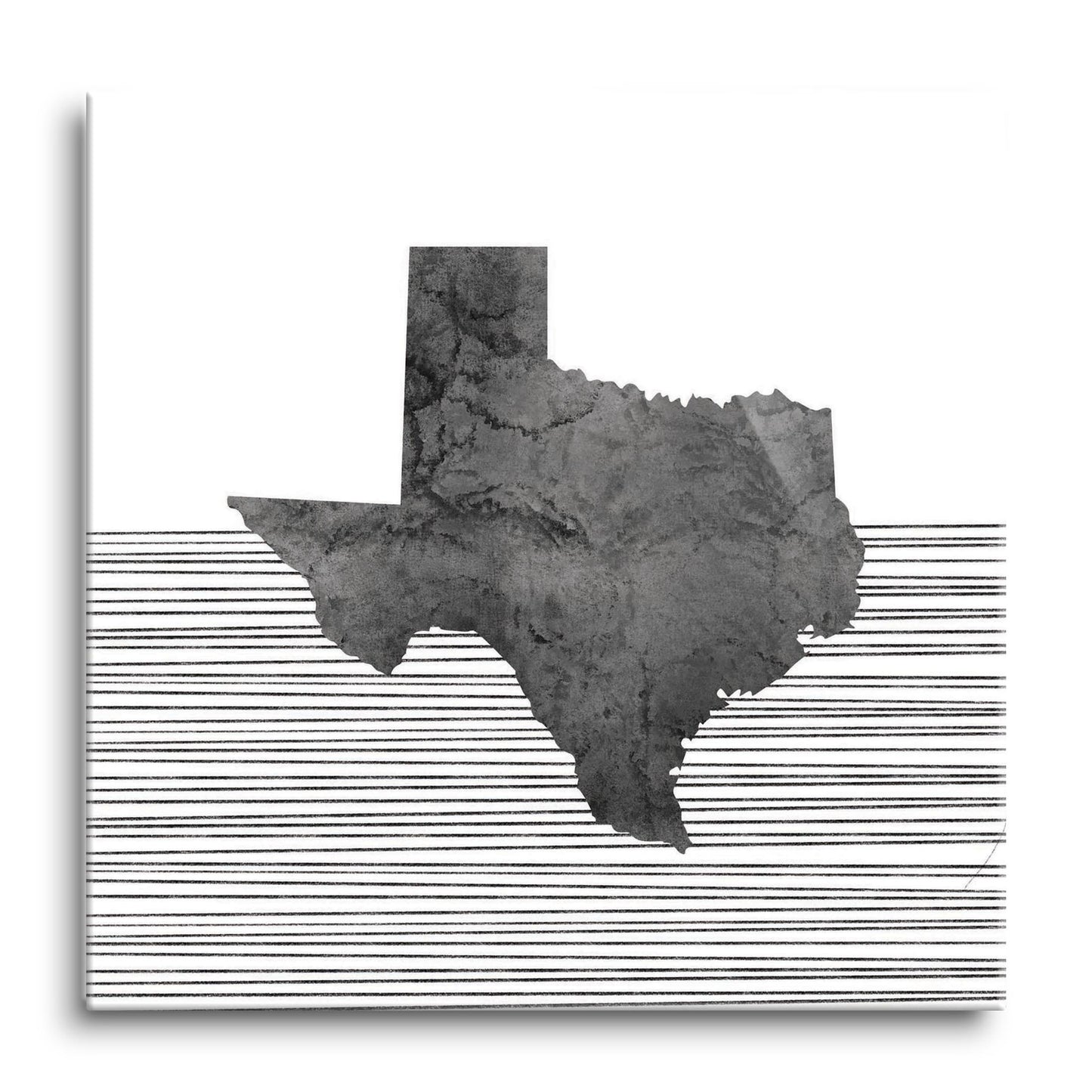 Modern Texas State Shape With Straight Lines | Hi-Def Glass Art | Eaches | Min 1