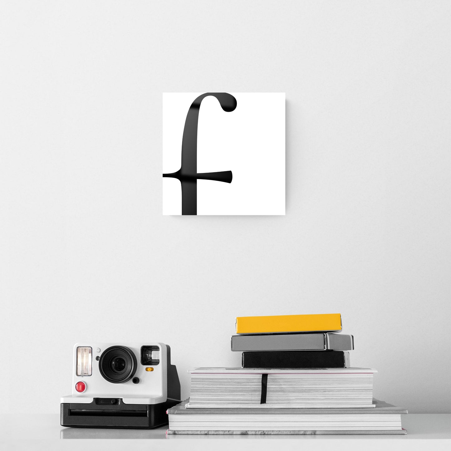 Minimal Monogram F | Hi-Def Glass Art | Eaches | Min 2