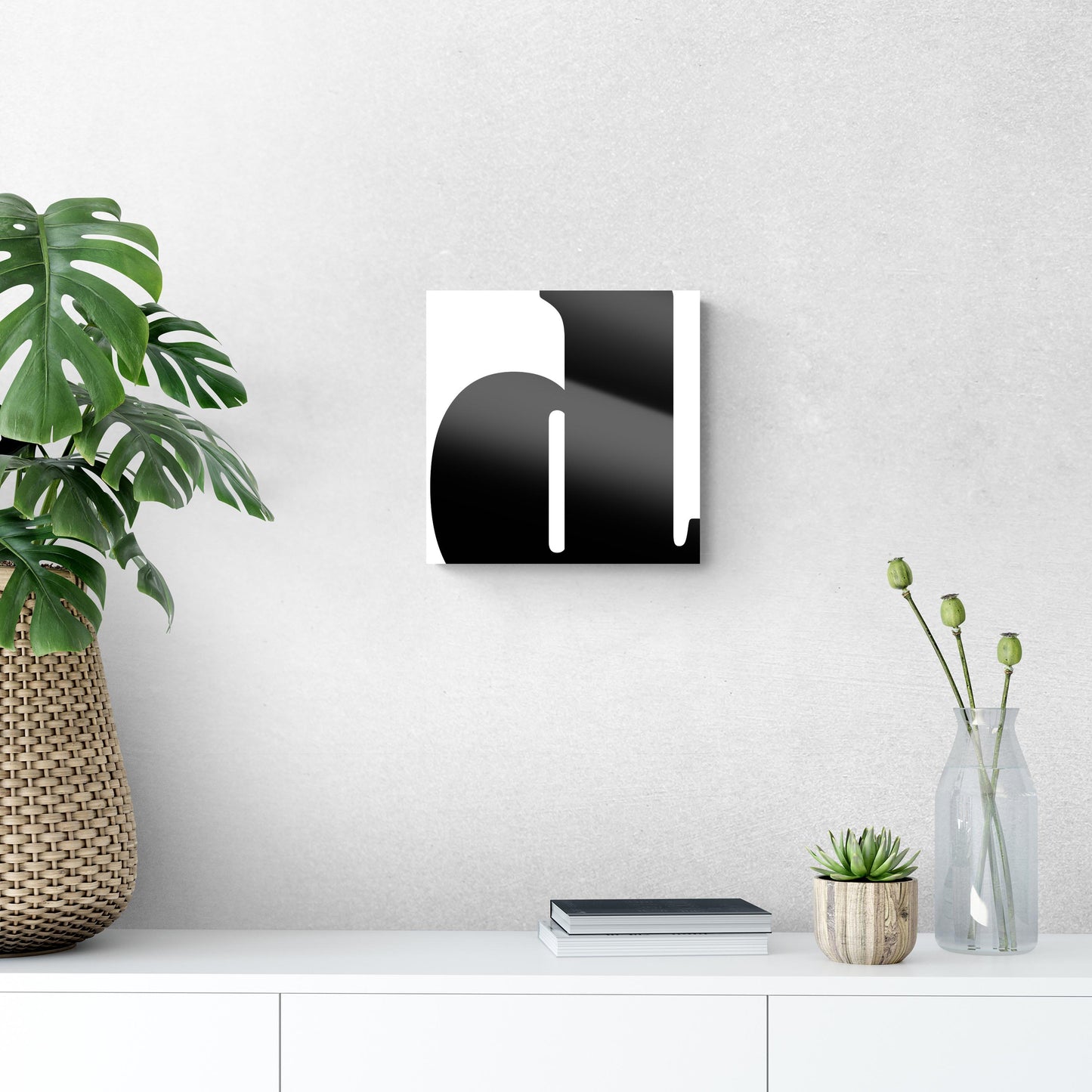 Fun Chunky Monogram D | Hi-Def Glass Art | Eaches | Min 1