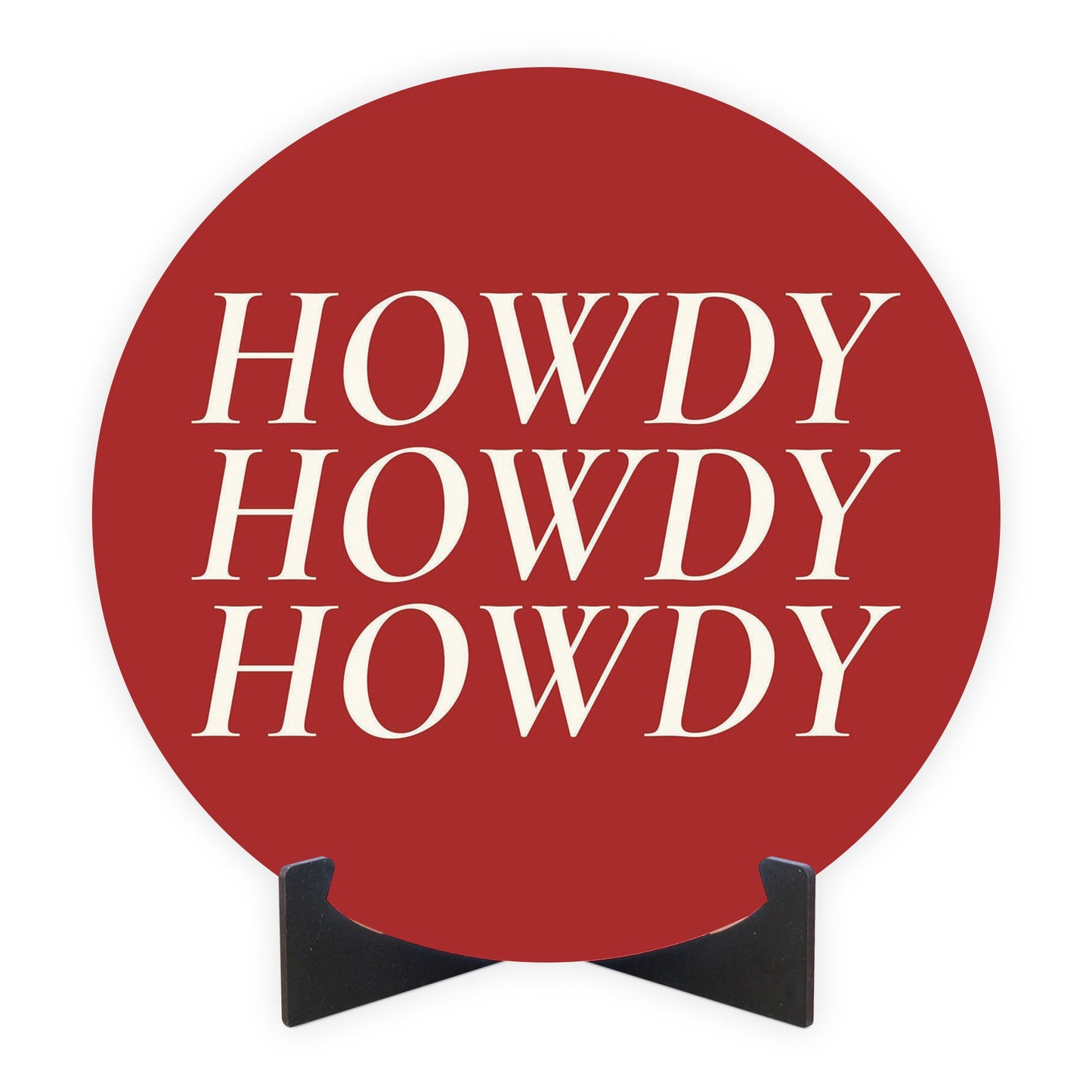 Modern Minimalist Texas Colors Howdy | Wood Sign | Eaches | Min 1