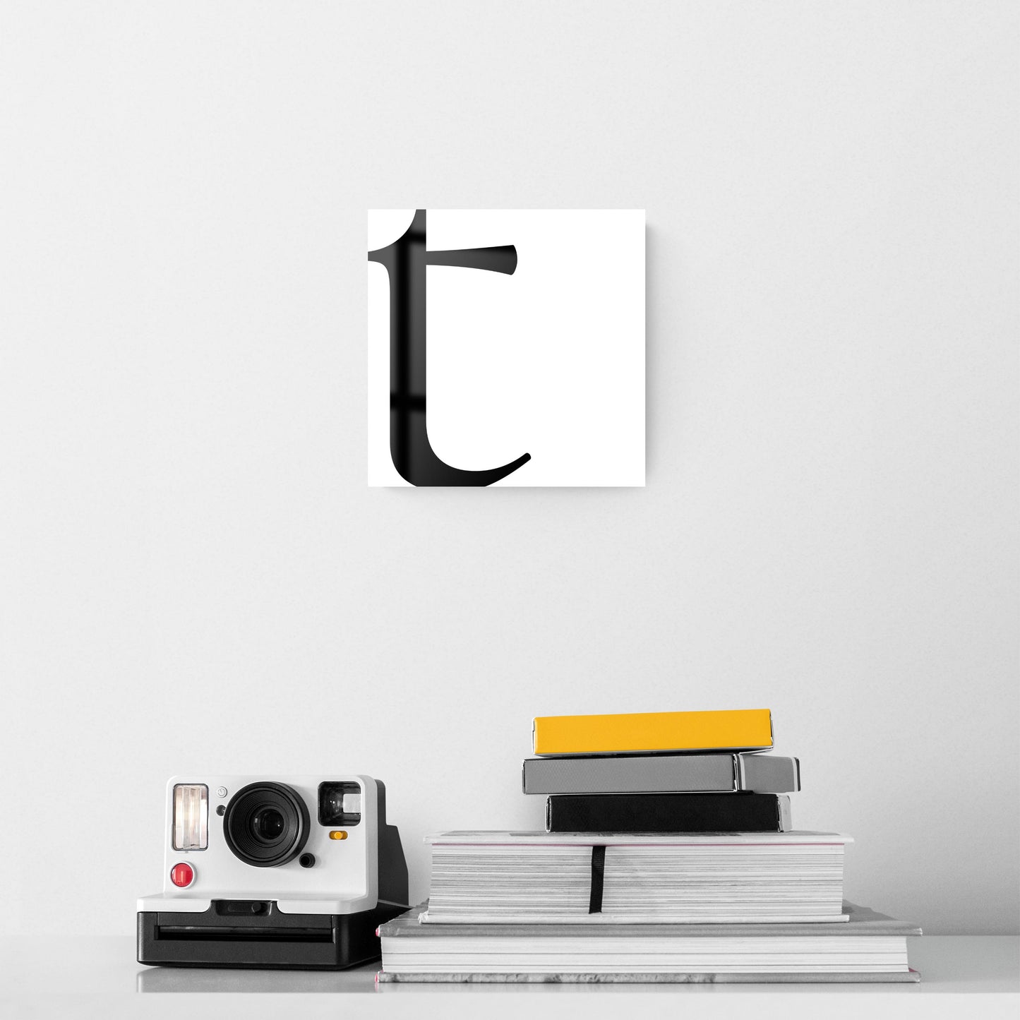 Minimal Monogram T | Hi-Def Glass Art | Eaches | Min 2