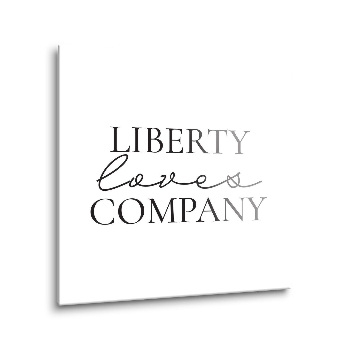 Minimalistic B&W Pennsylvania Liberty Quip | Hi-Def Glass Art | Eaches | Min 1