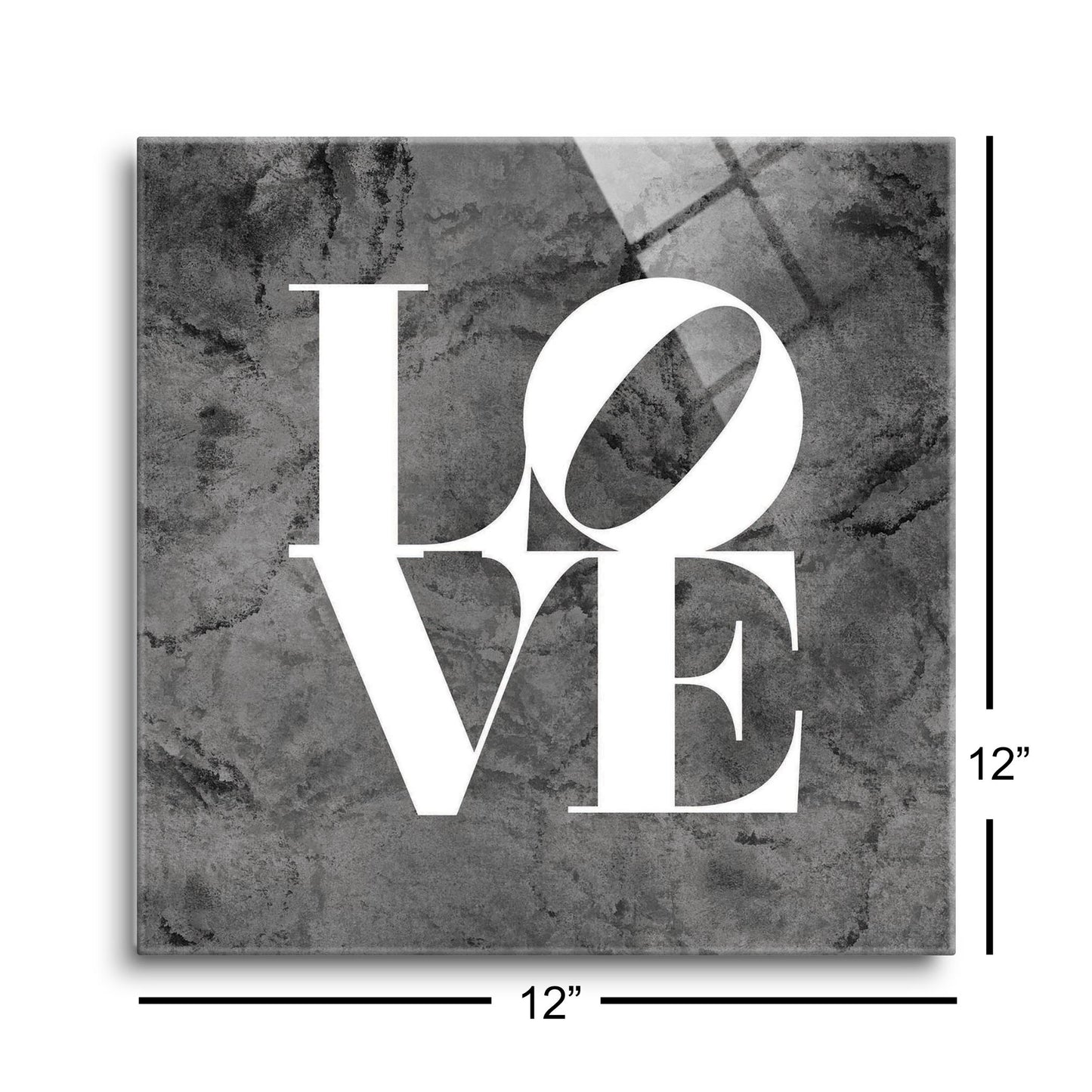 Minimalistic B&W Pennsylvania Love Dark | Hi-Def Glass Art | Eaches | Min 1