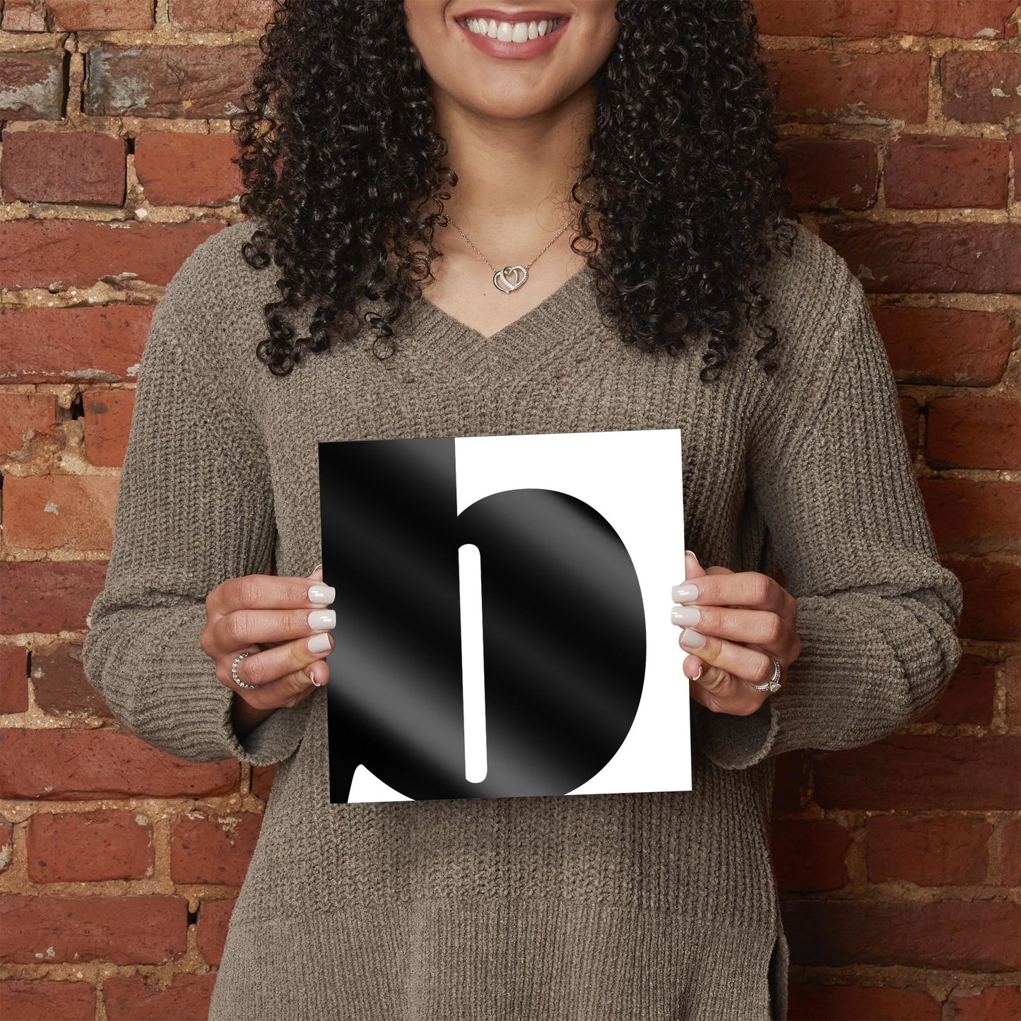 Fun Chunky Monogram B | Hi-Def Glass Art | Eaches | Min 2