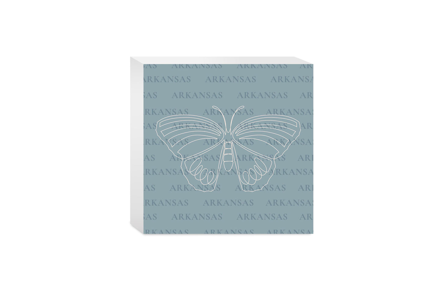 Modern Minimalist Arkansas Diana Fritillary Butterfly | Wood Block | Eaches | Min 4