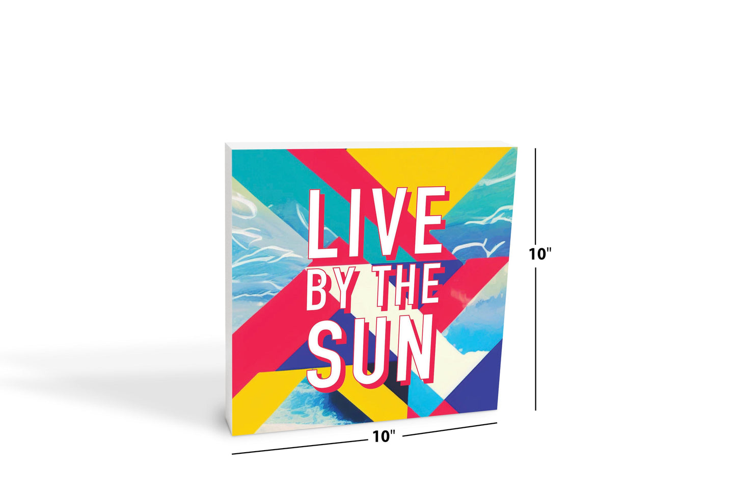Live By The Sun | Wood Block | Eaches | Min 2