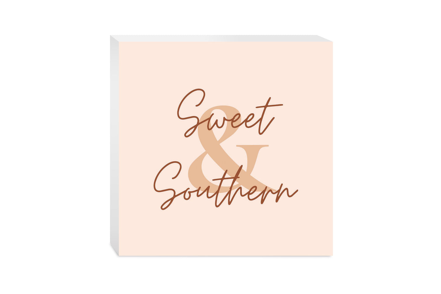Modern Minimalist Texas Sweet Southern | Wood Block | Eaches | Min 2