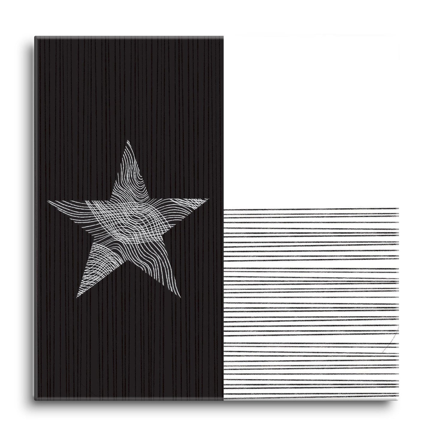 Modern Texas State Flag Abstract Lines | Hi-Def Glass Art | Eaches | Min 1