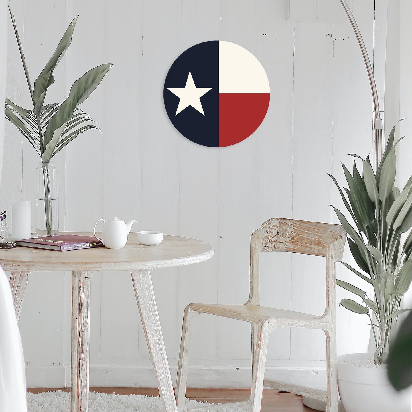 Modern Minimalist Texas Colors Flag | Wood Sign | Eaches | Min 1