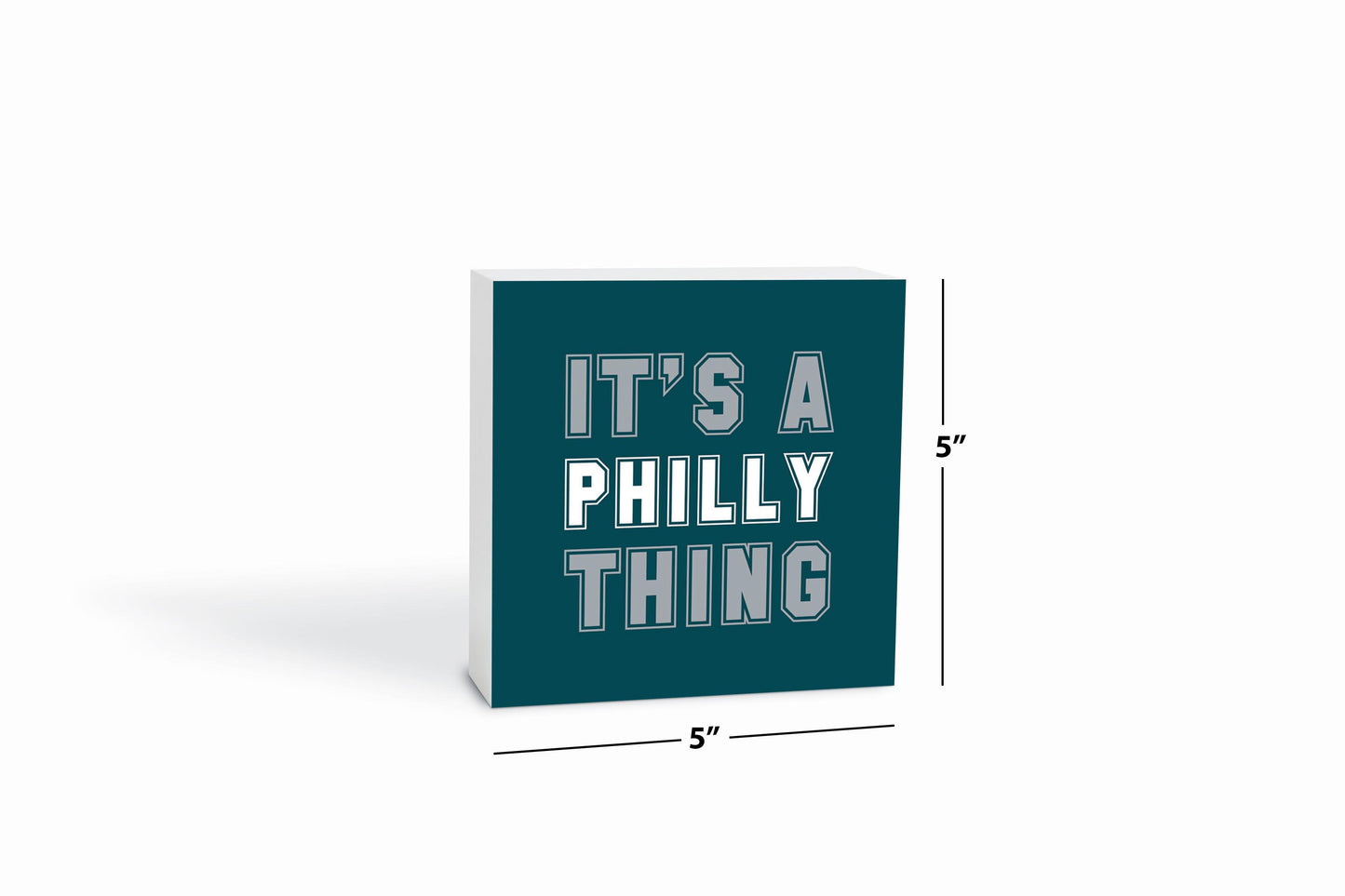 Modern Minimalist Pennsylvania Philly Thing | Wood Block | Eaches | Min 4