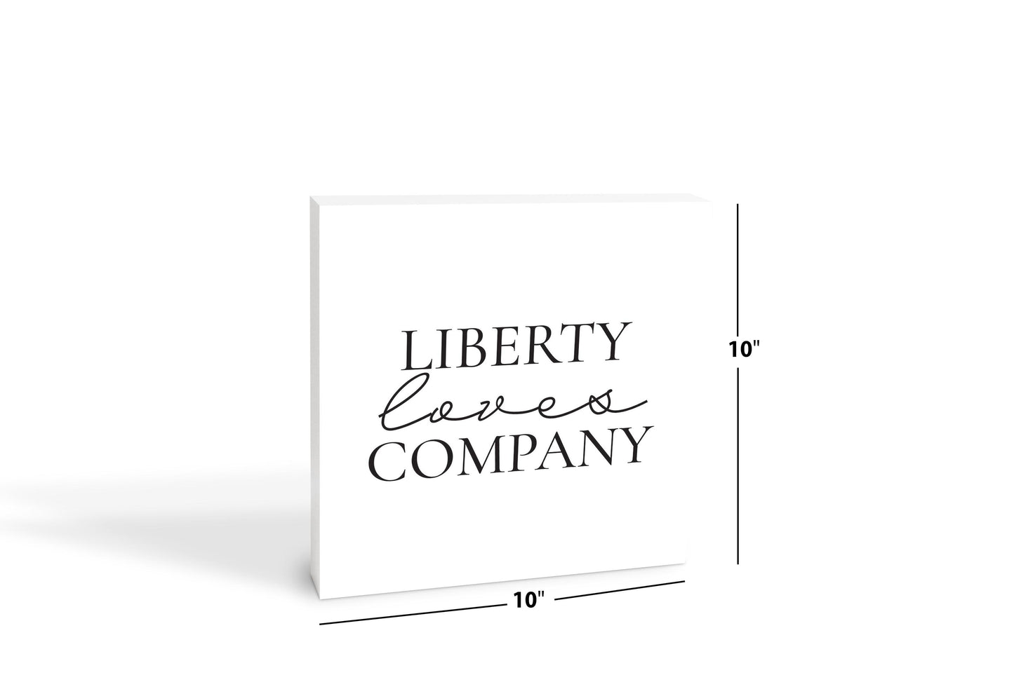 Minimalistic B&W Pennsylvania Liberty Quip | Wood Block | Eaches | Min 2