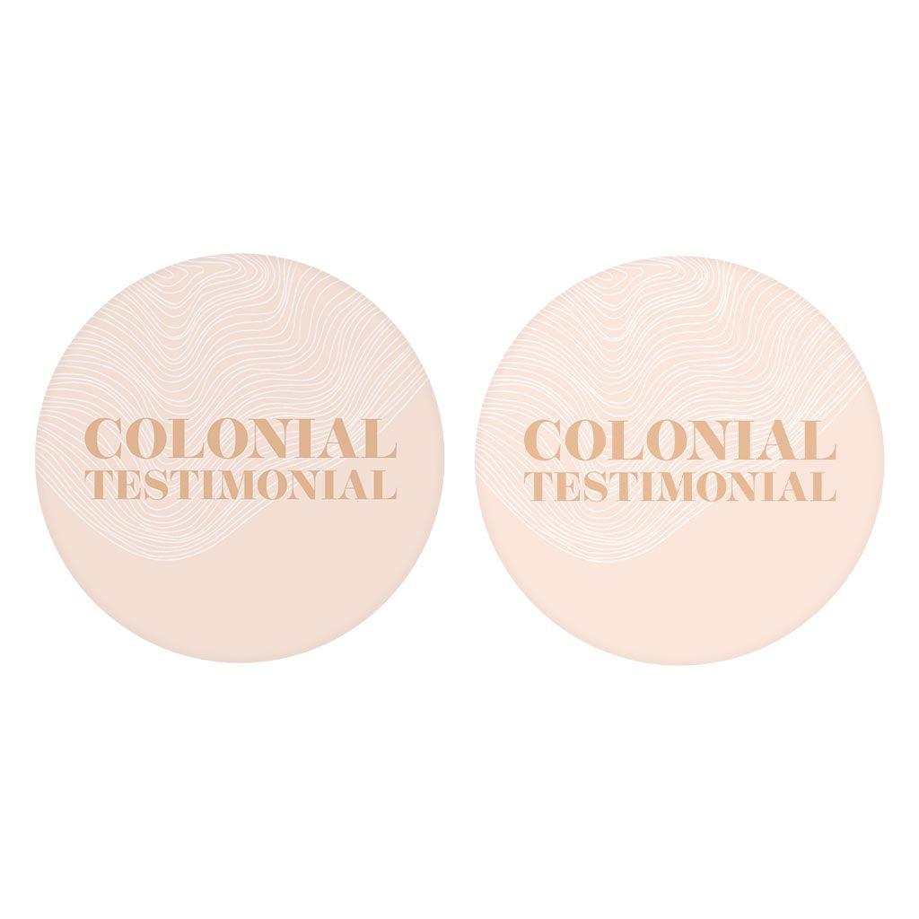 Modern Minimalist Pennsylvania Colonial Quip | Absorbent Car Coasters | Set of 2 | Min 4