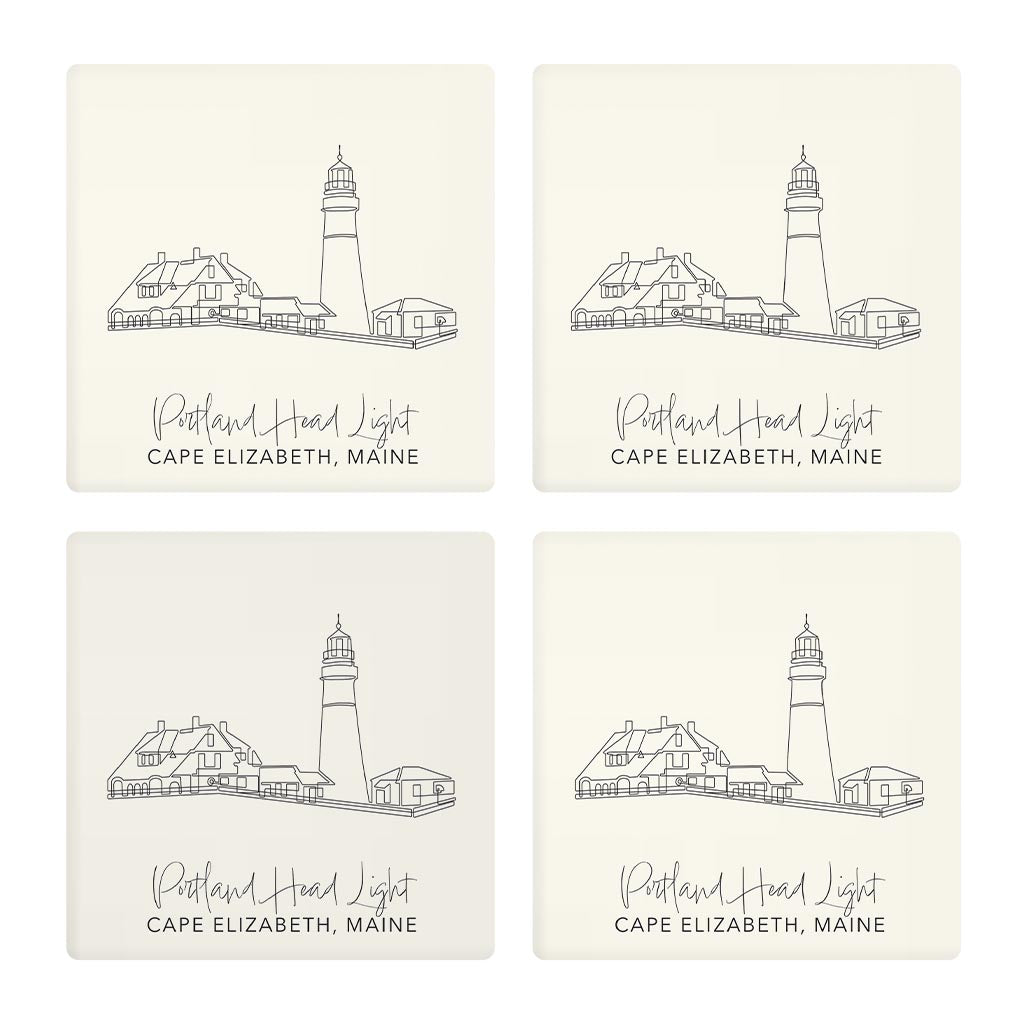 Portland Head Light | Absorbent Coasters | Set of 4 | Min 2