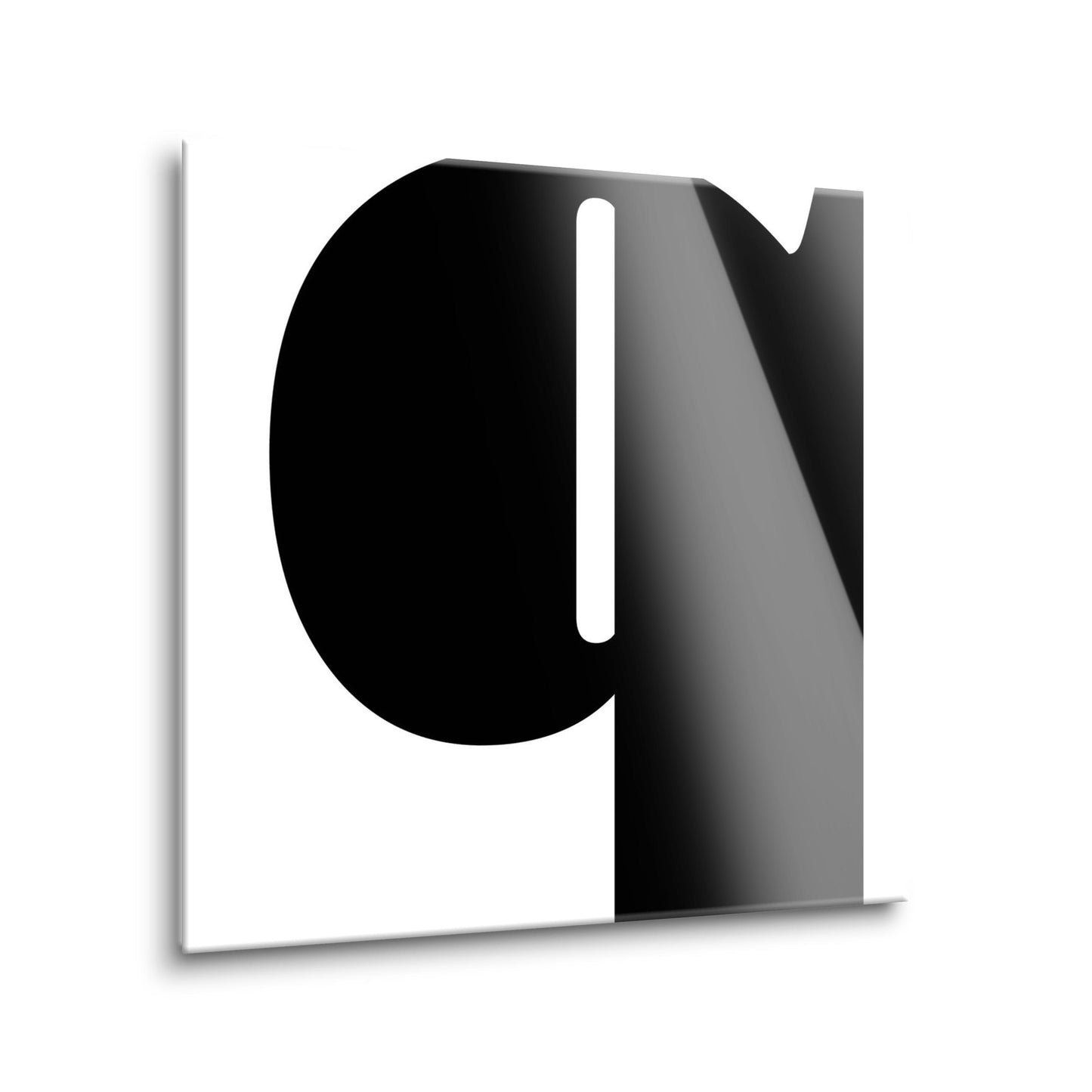 Fun Chunky Monogram Q | Hi-Def Glass Art | Eaches | Min 2