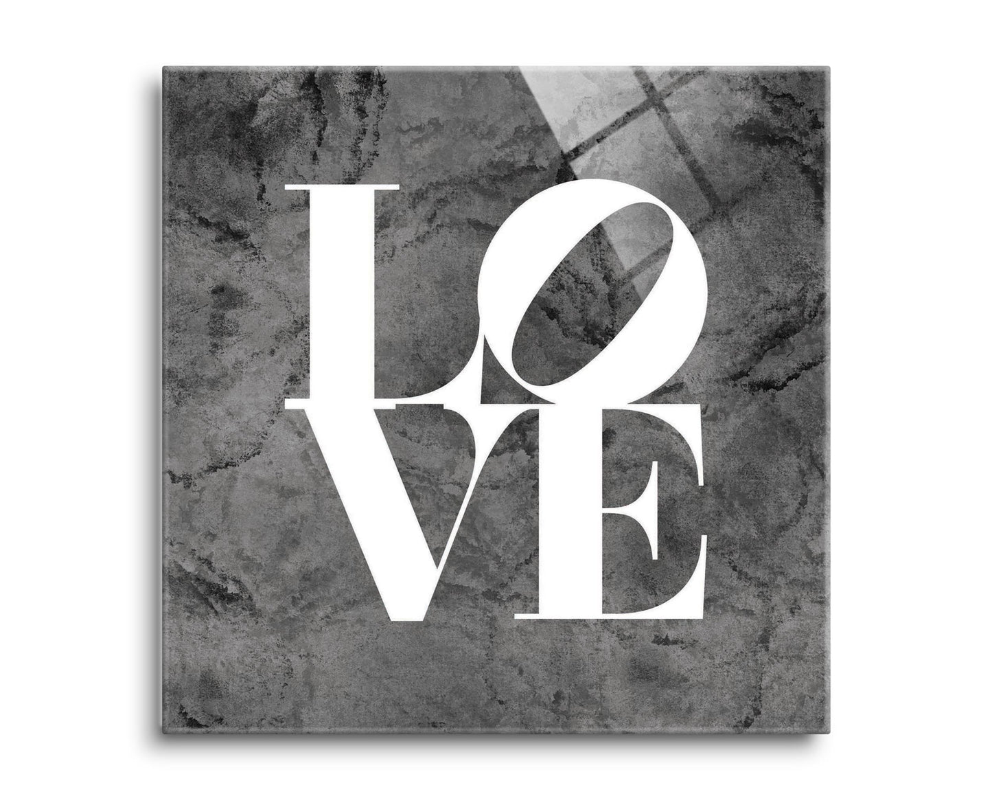 Minimalistic B&W Pennsylvania Love Dark | Hi-Def Glass Art | Eaches | Min 2