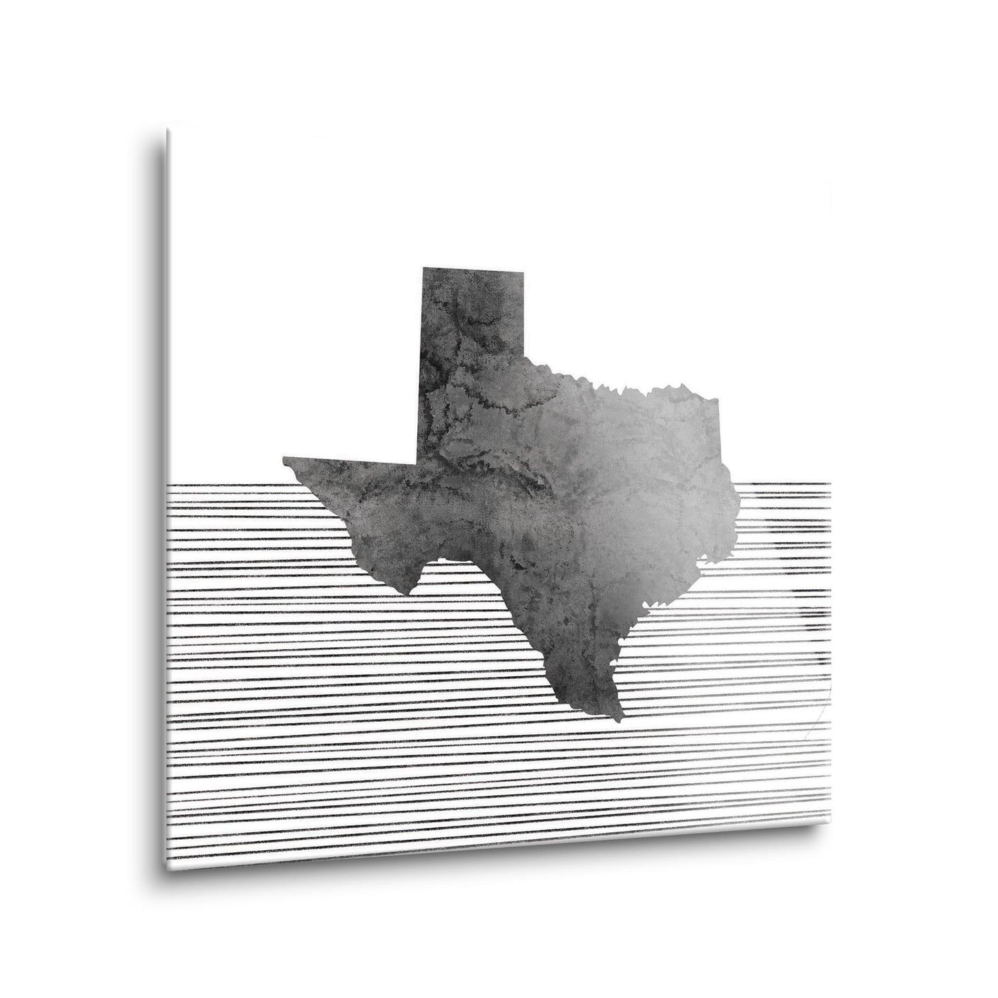 Modern Texas State Shape With Straight Lines | Hi-Def Glass Art | Eaches | Min 1