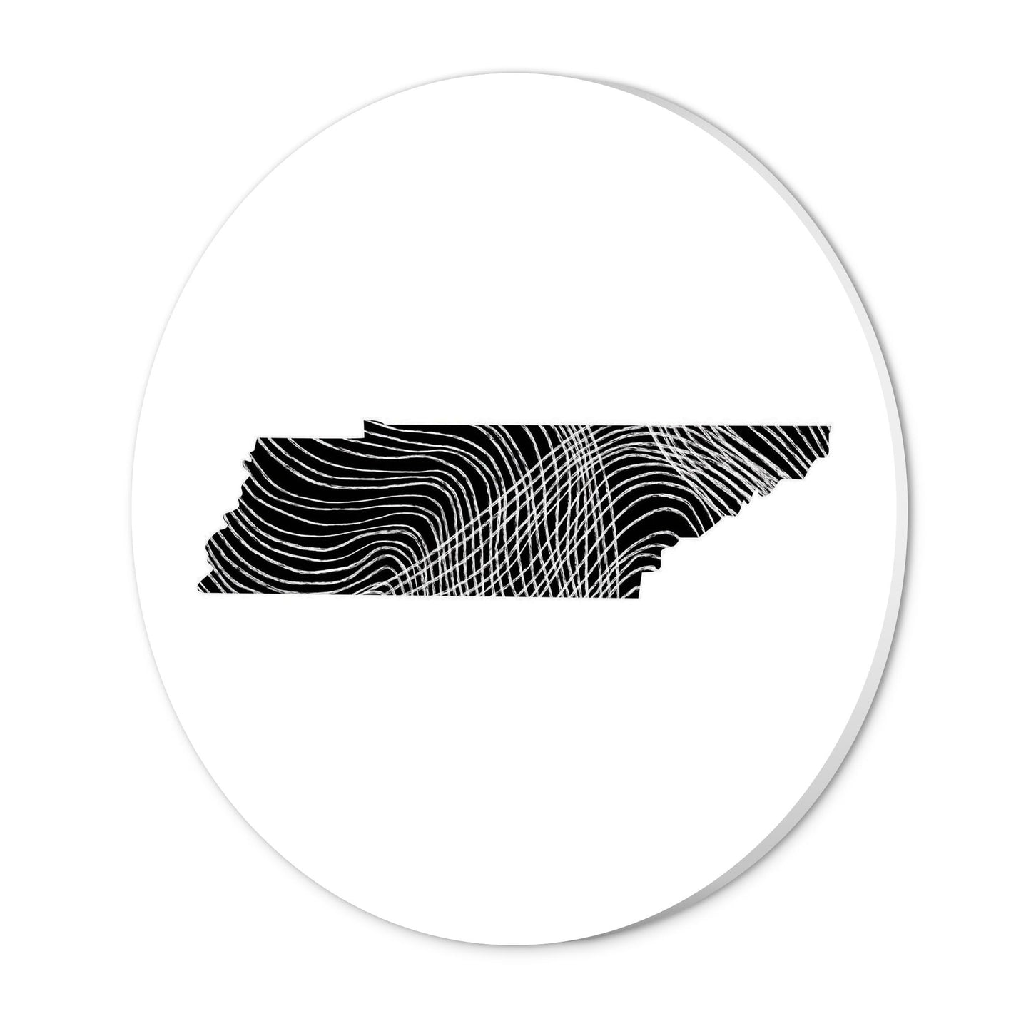 Minimalist B&W Tennessee State Shape | Wood Sign | Eaches | Min 1