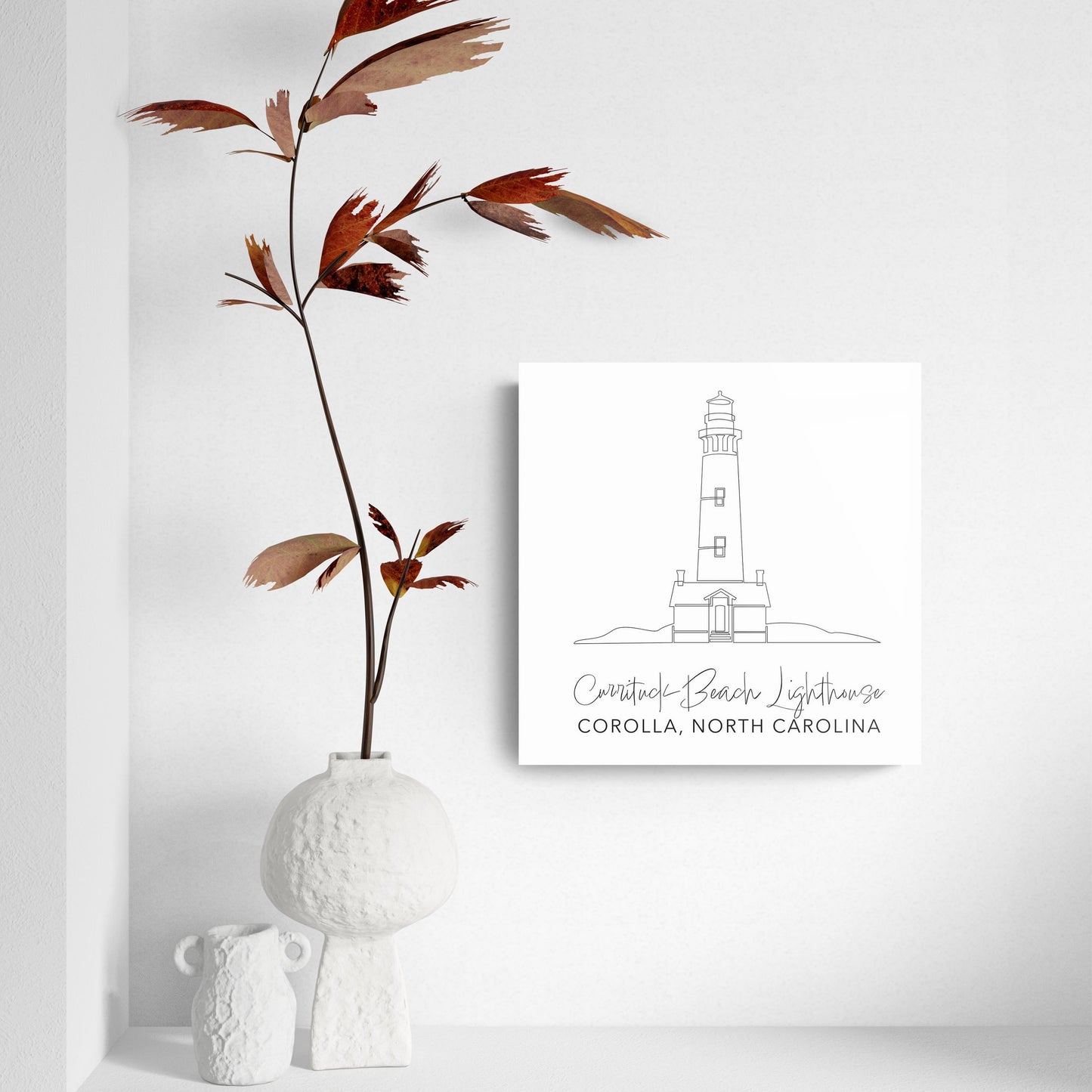 Currituck Beach Lighthouse | Hi-Def Glass Art | Eaches | Min 2