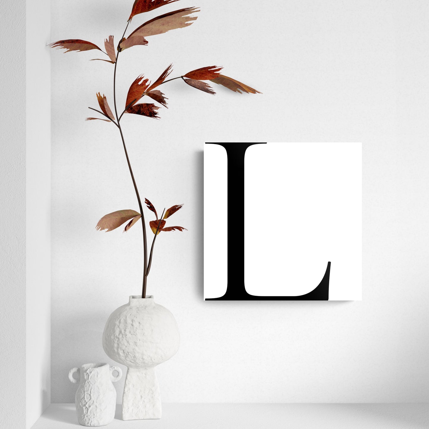 Minimal Monogram L | Hi-Def Glass Art | Eaches | Min 2