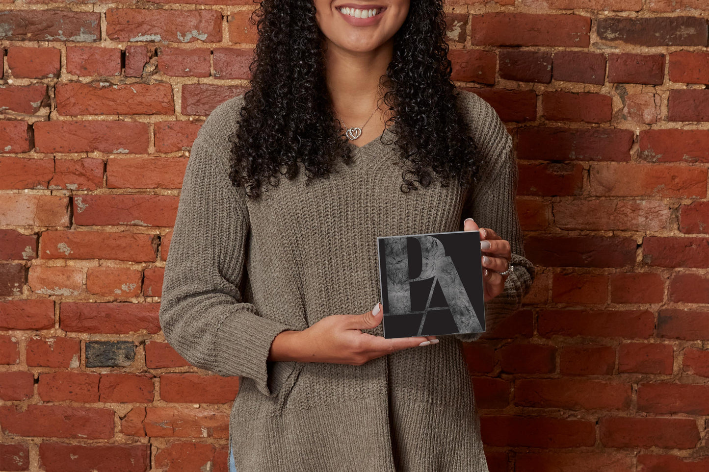 Minimalistic B&W Pennsylvania Black Initials | Wood Block | Eaches | Min 4
