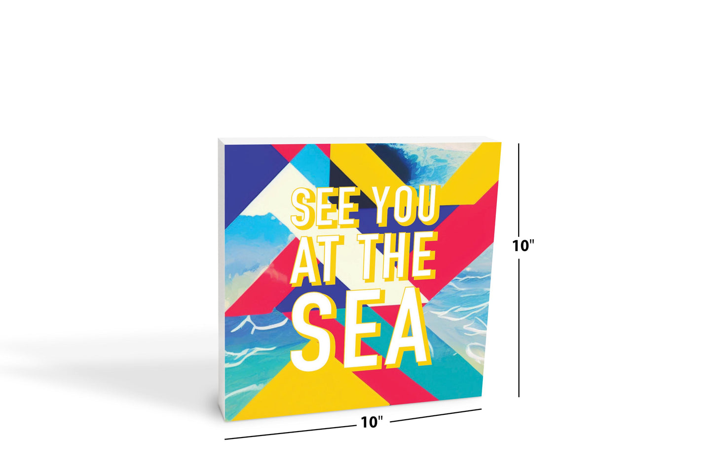 See You At The Sea | Wood Block | Eaches | Min 2