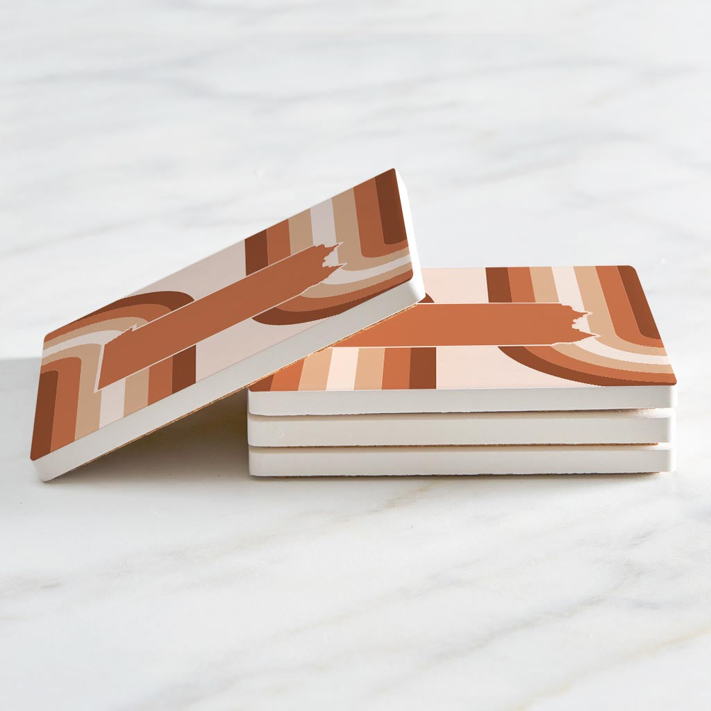 Modern Minimalist Pennsylvania State | Absorbent Coasters | Set of 4 | Min 2