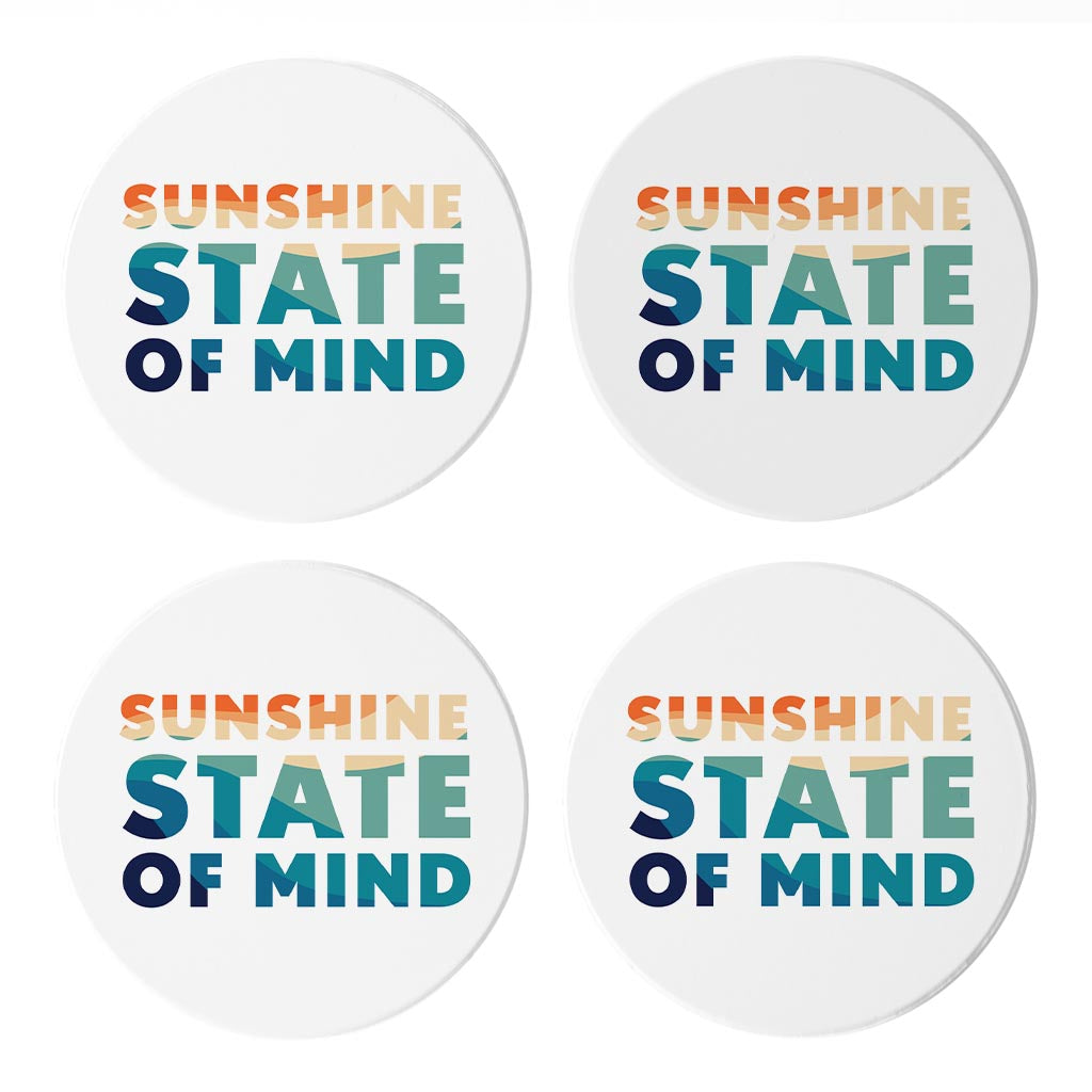 Sunshine State Of Mind| Absorbent Coasters | Set of 4 | Min 2