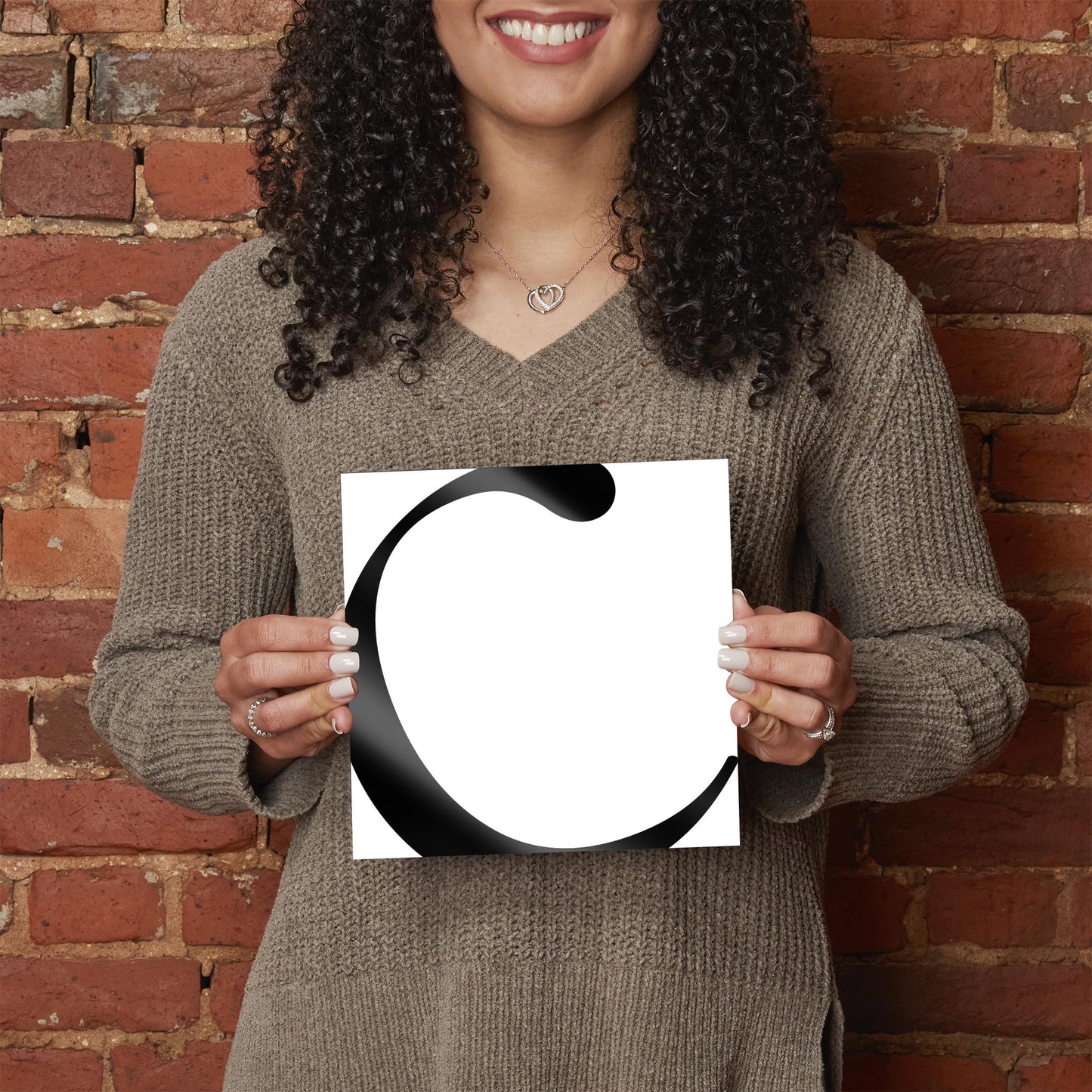 Minimal Monogram C | Hi-Def Glass Art | Eaches | Min 2
